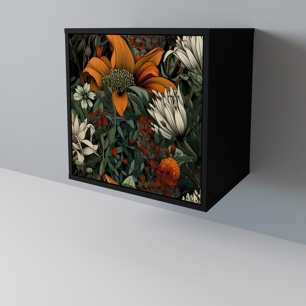 MIDNIGHT SPROUT Sideboard mit 1 Tür in Schwarz