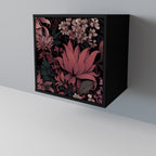 FLORAL WHISPER Sideboard mit 1 Tür in Schwarz