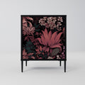 FLORAL WHISPER Sideboard mit 1 Tür in Schwarz