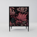 FLORAL WHISPER Sideboard mit 1 Tür in Schwarz