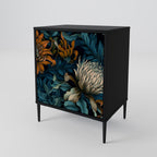 MORNING BLOOM Sideboard mit 1 Tür in Schwarz
