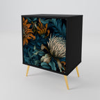 MORNING BLOOM Sideboard mit 1 Tür in Schwarz