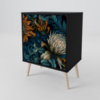 MORNING BLOOM Sideboard mit 1 Tür in Schwarz