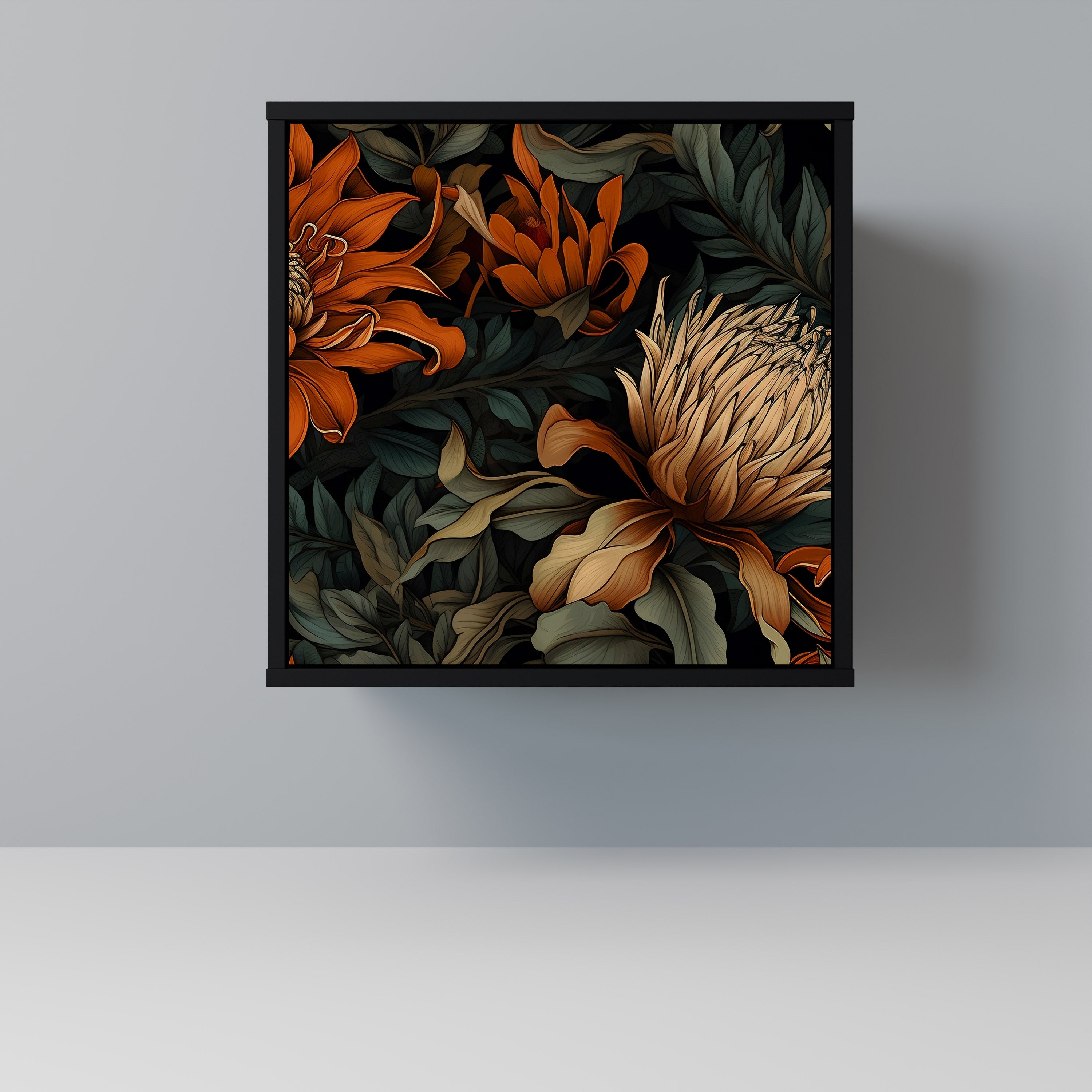 DAWN BLOOM Sideboard mit 1 Tür in Schwarz