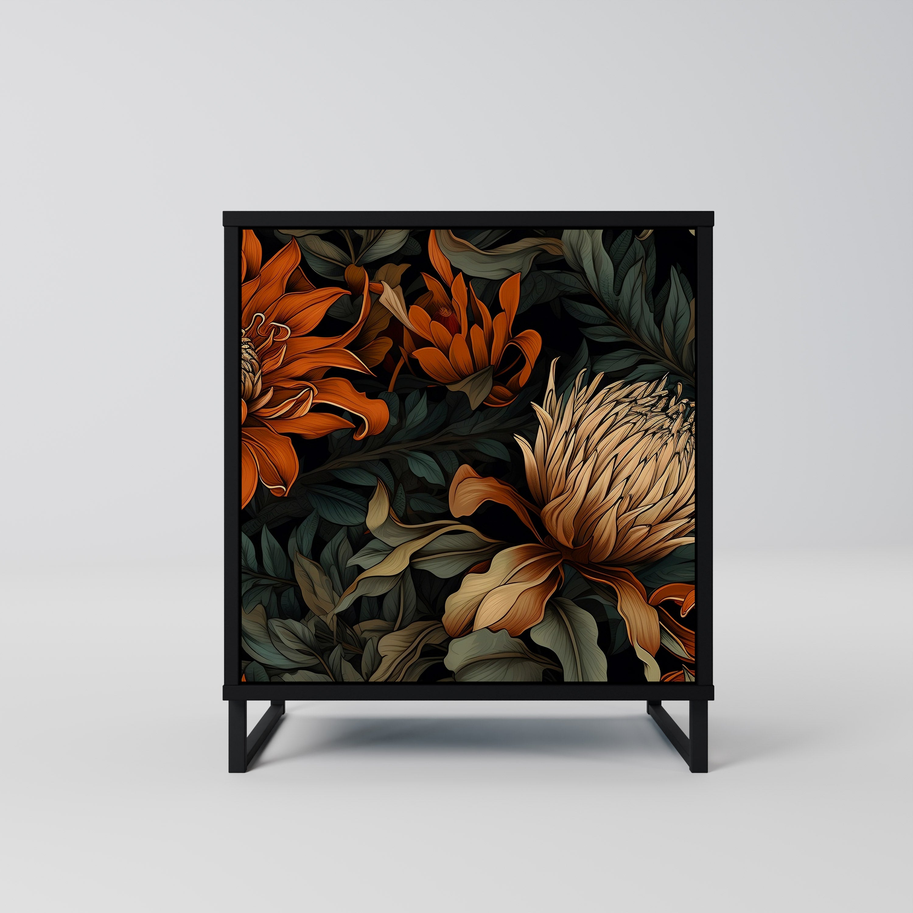 DAWN BLOOM Sideboard mit 1 Tür in Schwarz