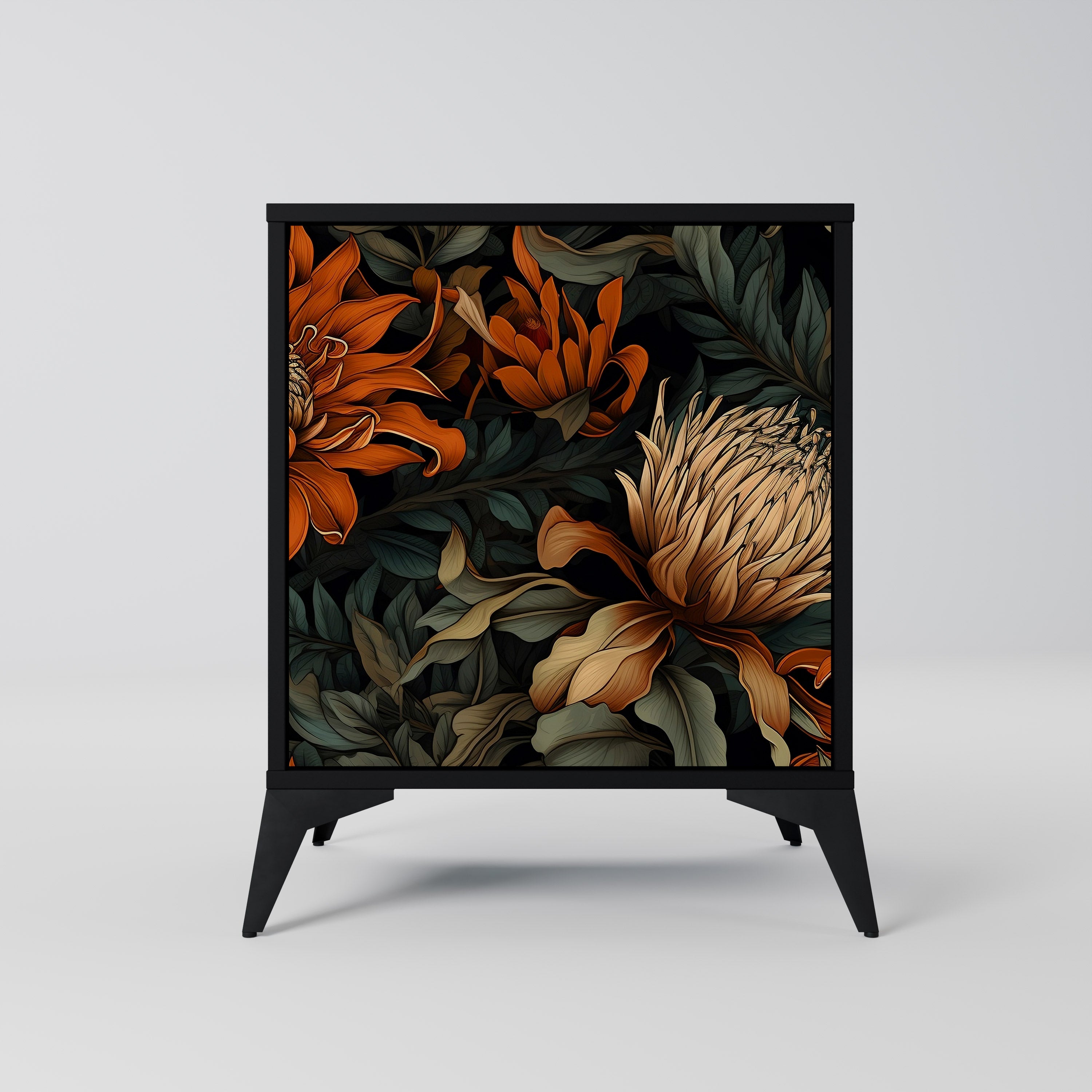 DAWN BLOOM Sideboard mit 1 Tür in Schwarz