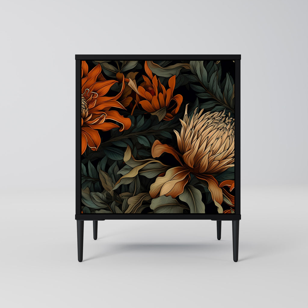 DAWN BLOOM Sideboard mit 1 Tür in Schwarz