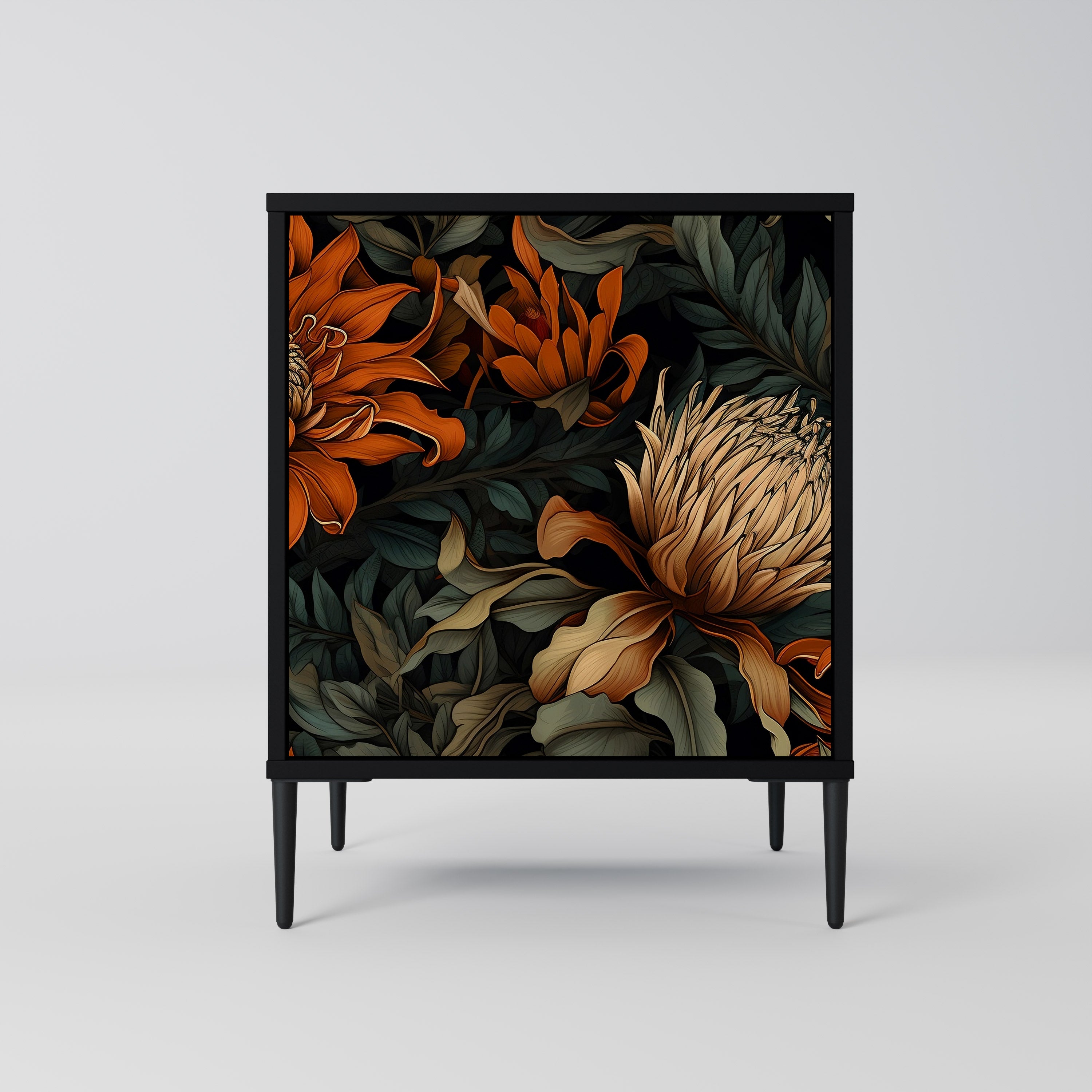 DAWN BLOOM Sideboard mit 1 Tür in Schwarz