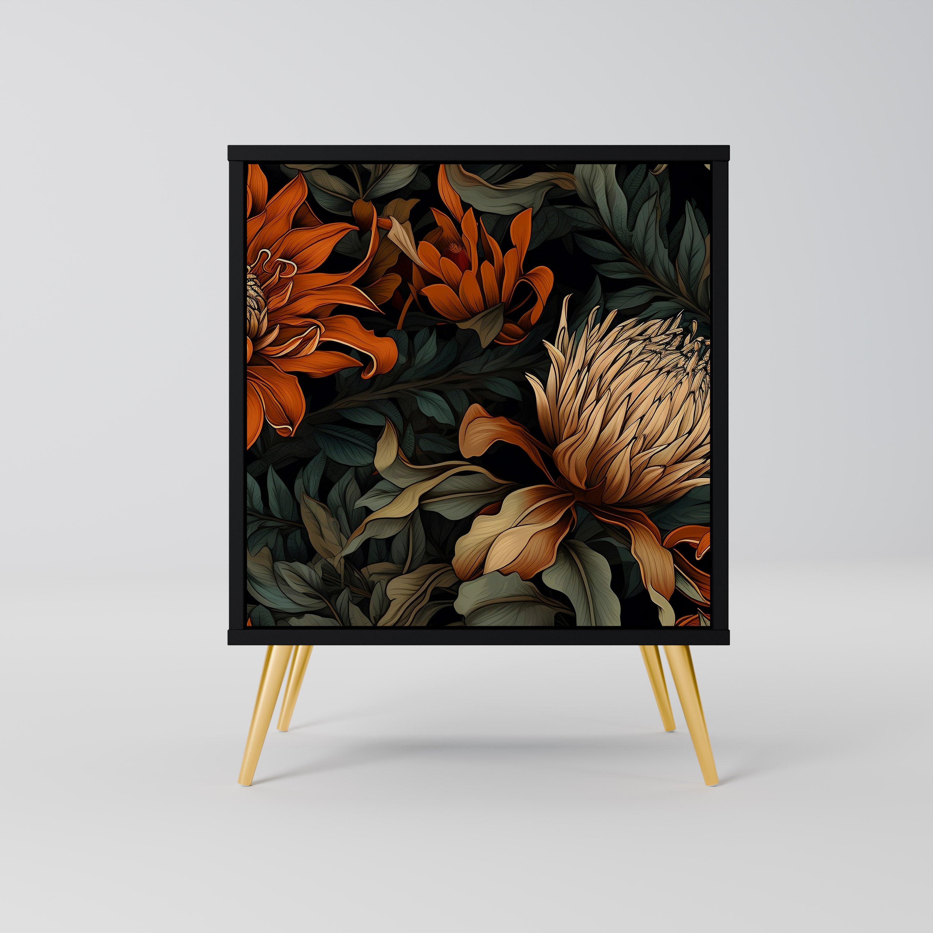 DAWN BLOOM Sideboard mit 1 Tür in Schwarz