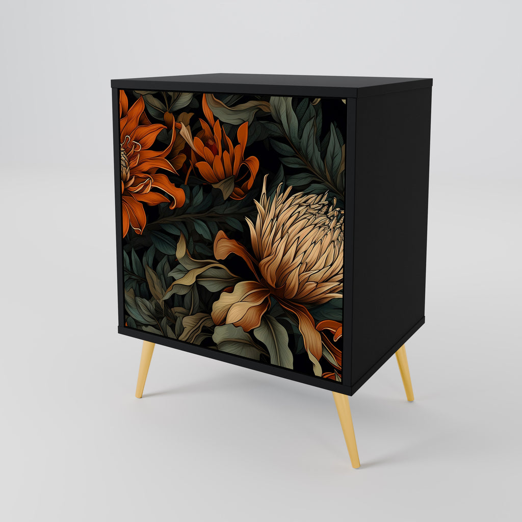 DAWN BLOOM Sideboard mit 1 Tür in Schwarz