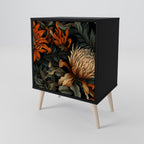 DAWN BLOOM Sideboard mit 1 Tür in Schwarz