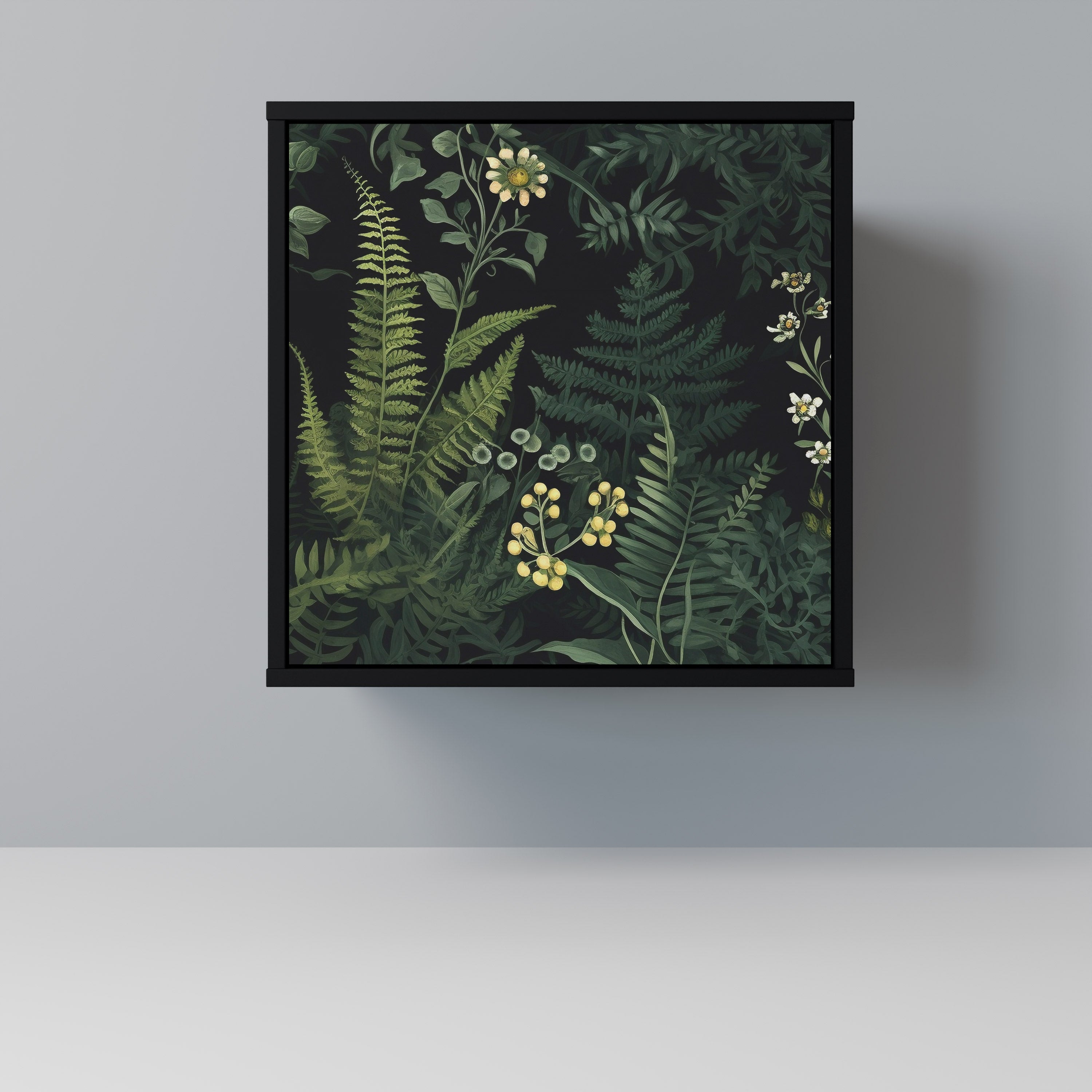 FERN FLOWERS Sideboard mit 1 Tür in Schwarz