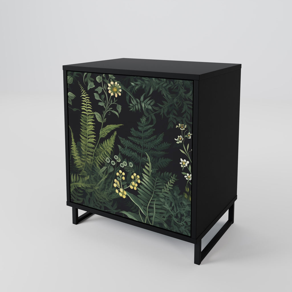 FERN FLOWERS Sideboard mit 1 Tür in Schwarz