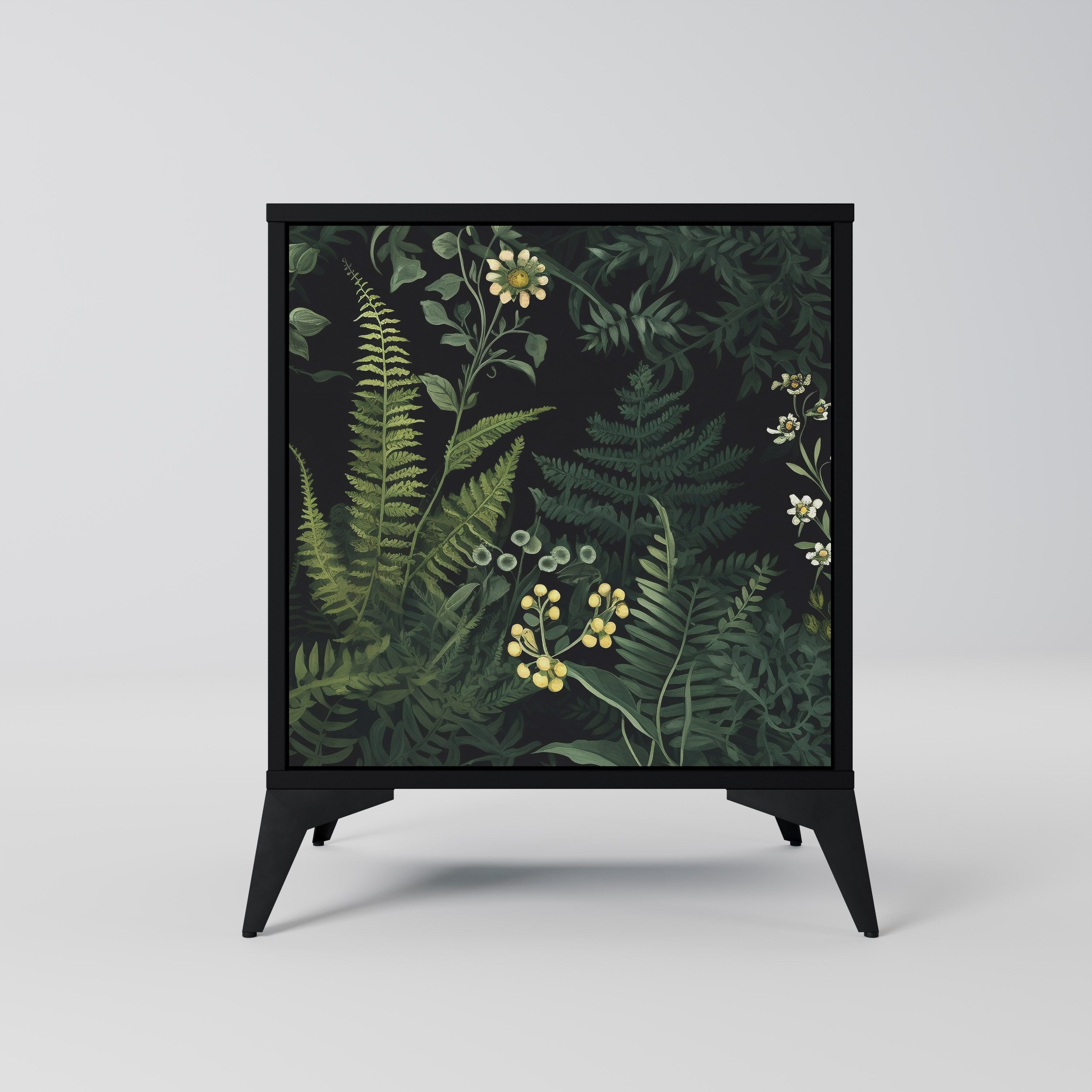 FERN FLOWERS Sideboard mit 1 Tür in Schwarz