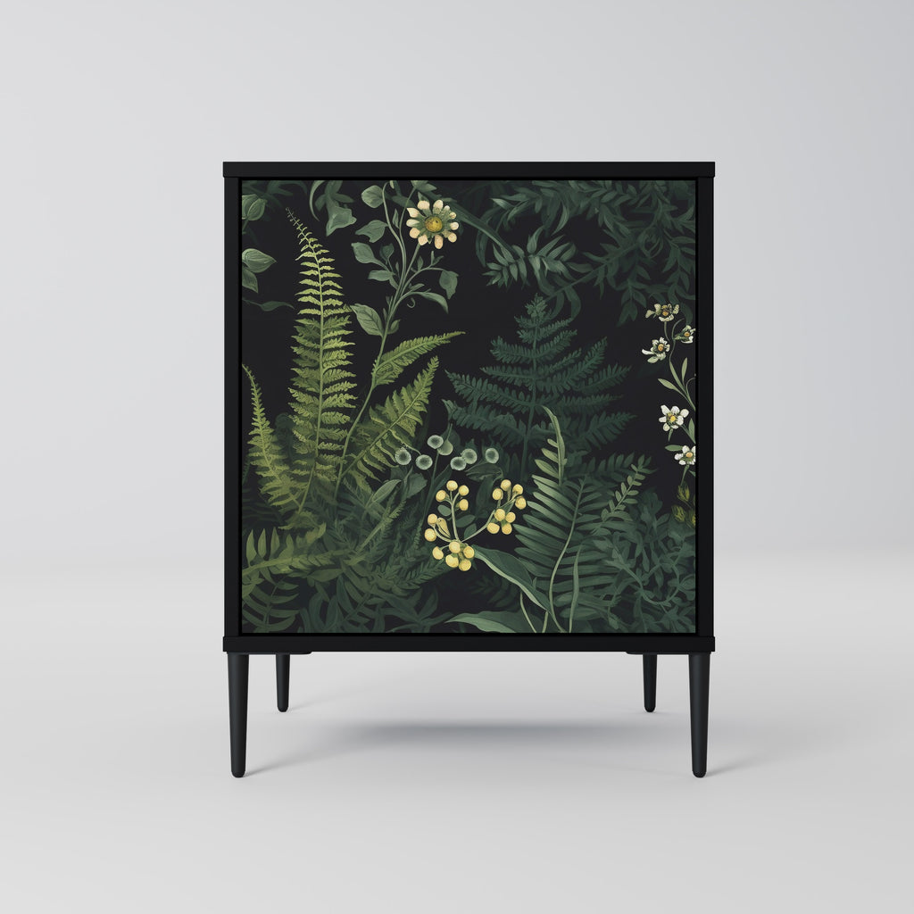 FERN FLOWERS Sideboard mit 1 Tür in Schwarz