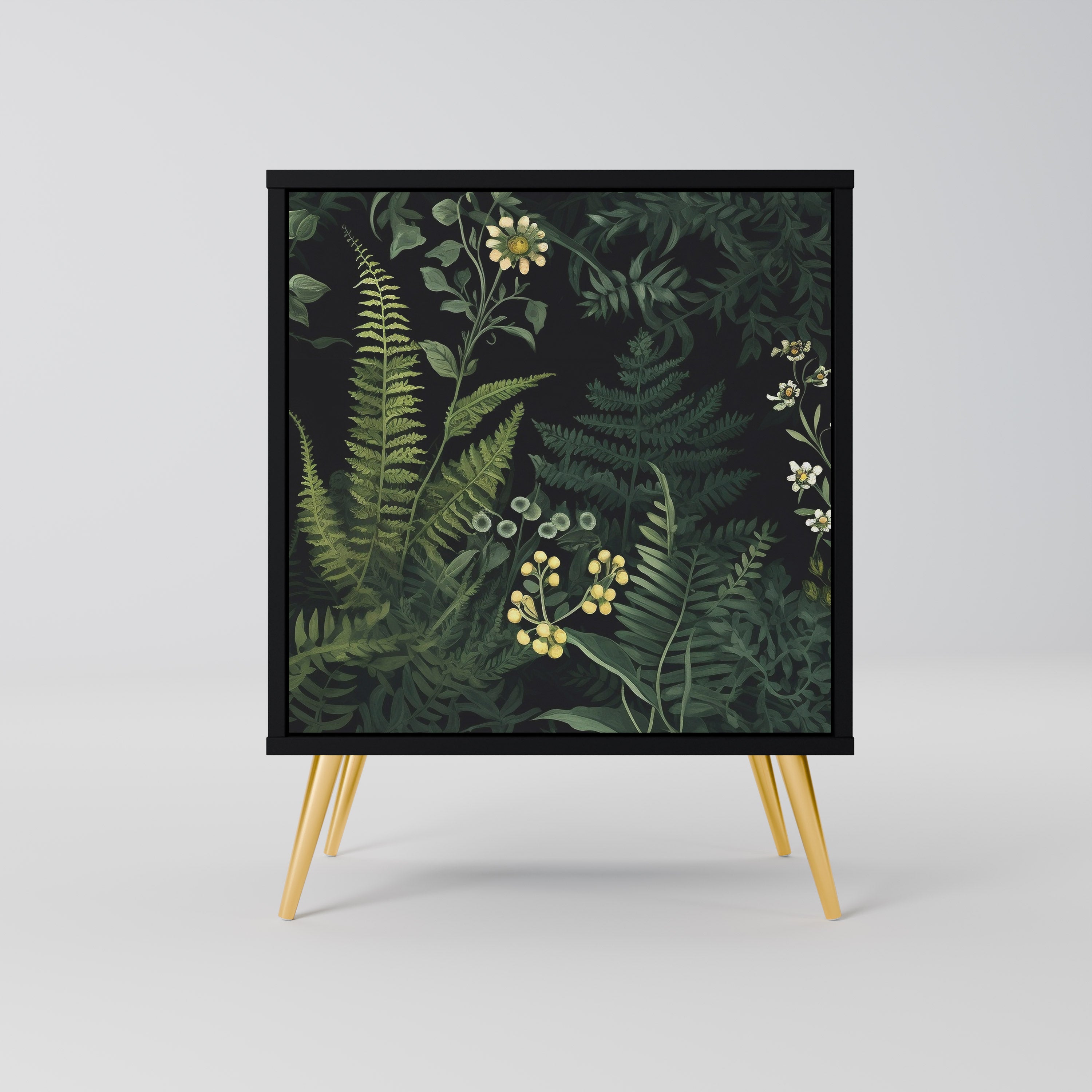 FERN FLOWERS Sideboard mit 1 Tür in Schwarz