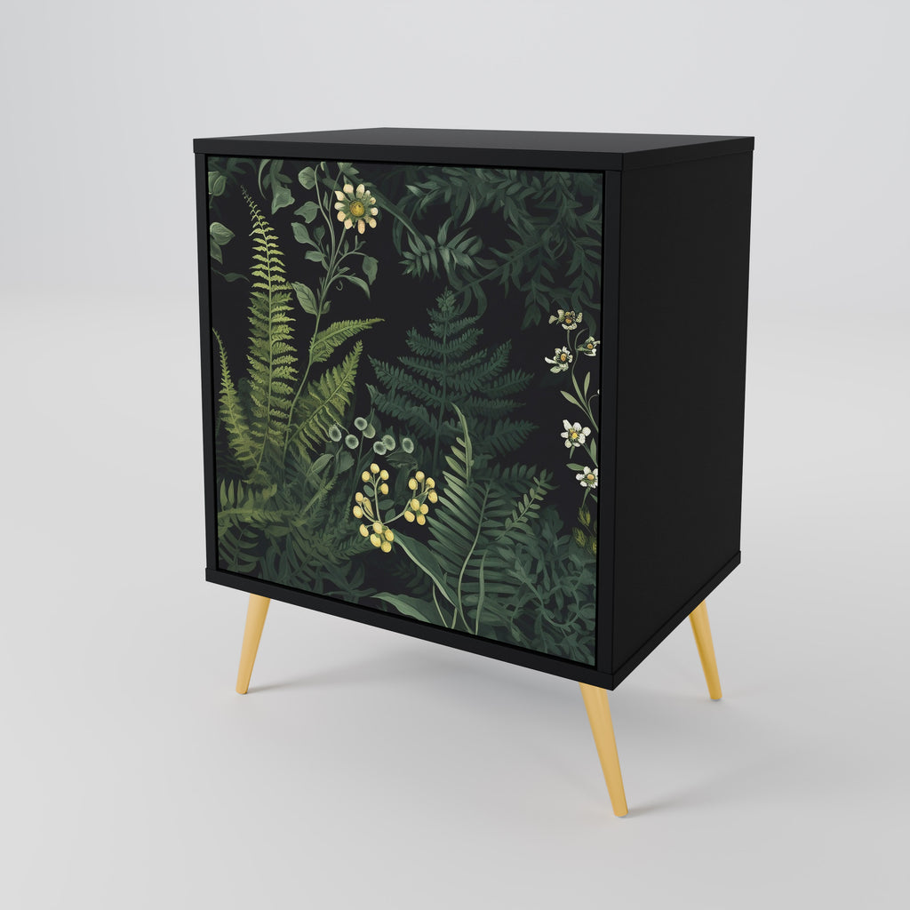 FERN FLOWERS Sideboard mit 1 Tür in Schwarz