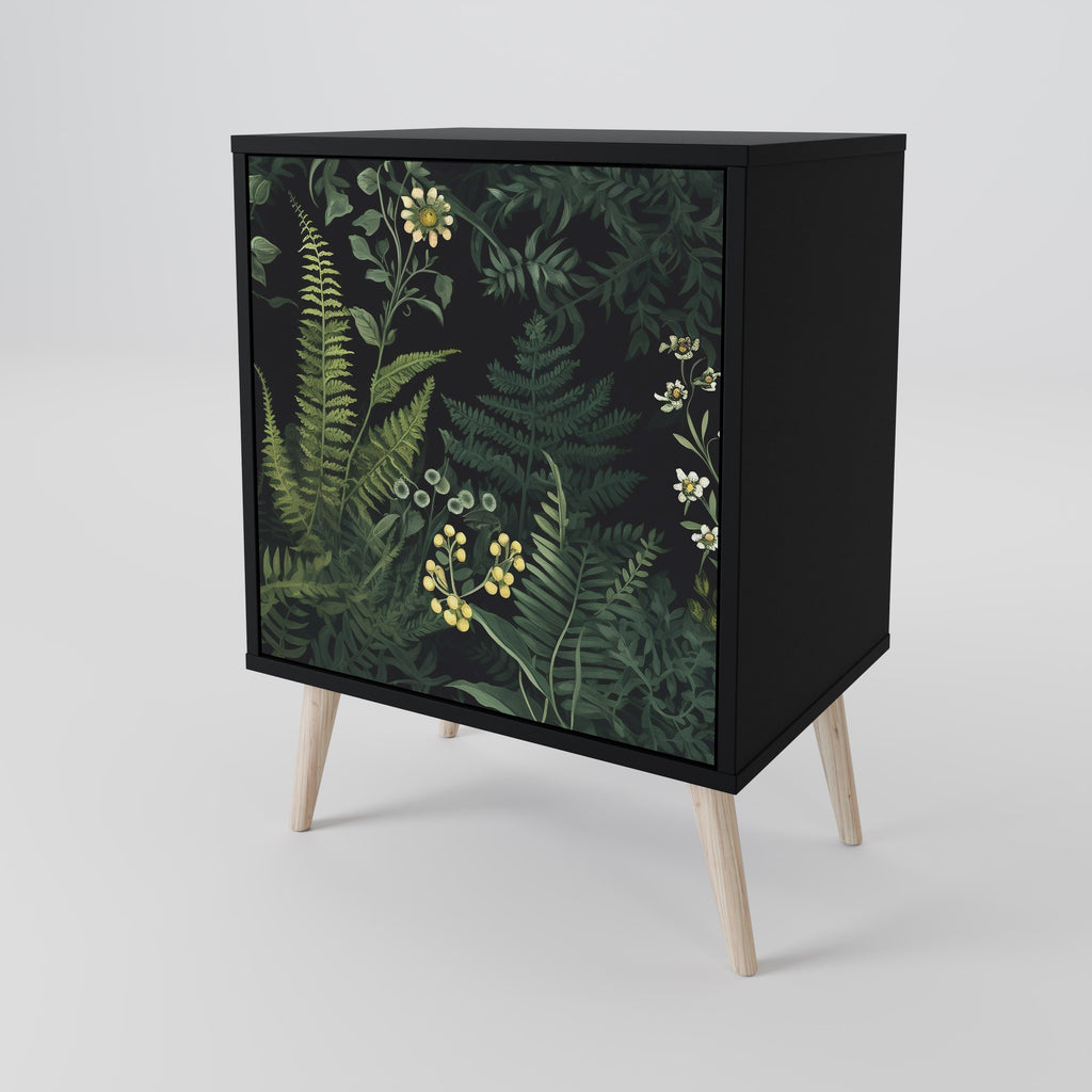 FERN FLOWERS Sideboard mit 1 Tür in Schwarz