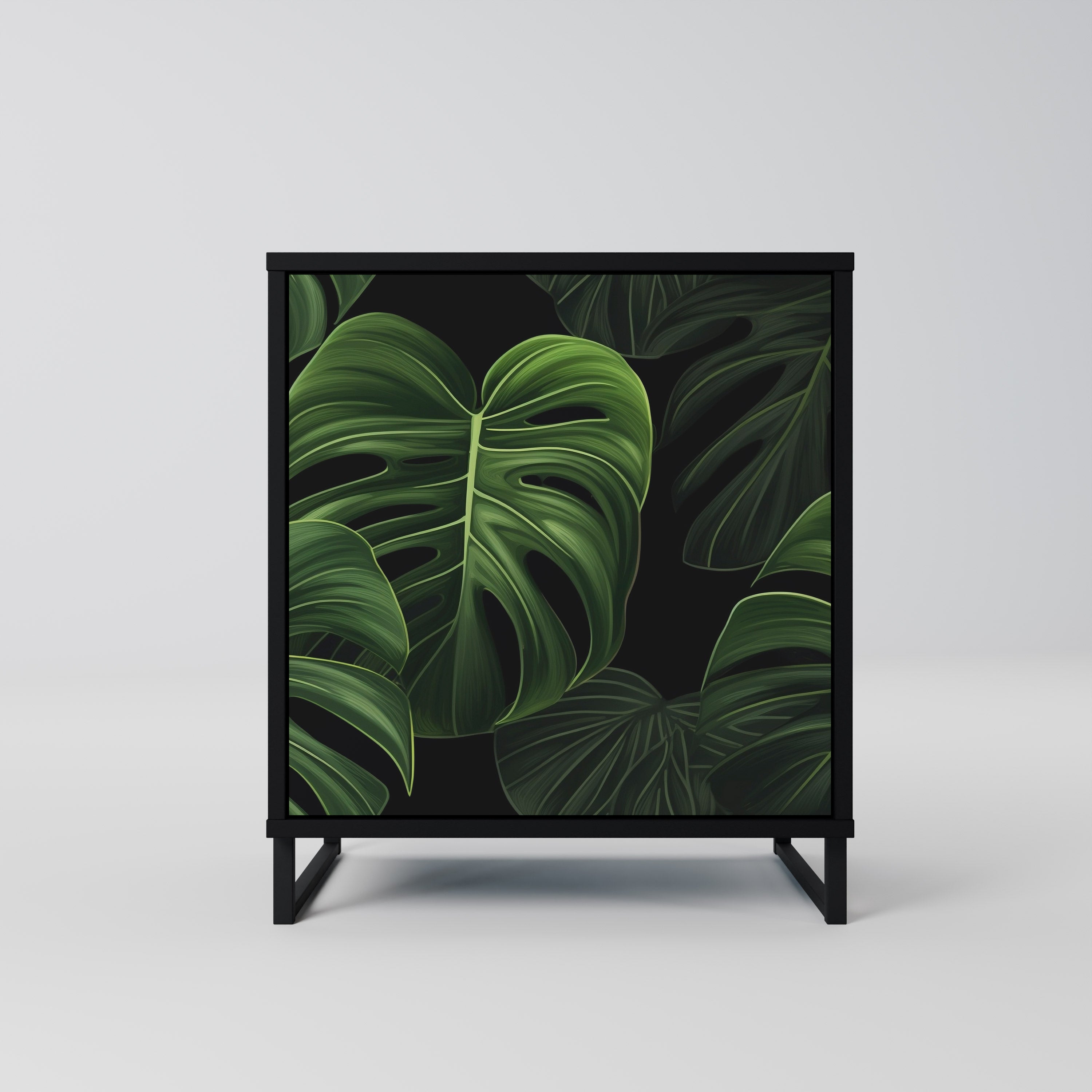 INFINITE MONSTERA Sideboard mit 1 Tür in Schwarz