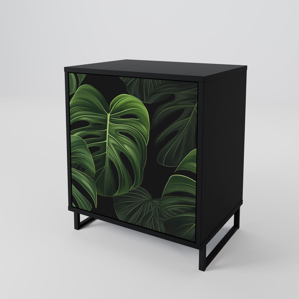 INFINITE MONSTERA Sideboard mit 1 Tür in Schwarz
