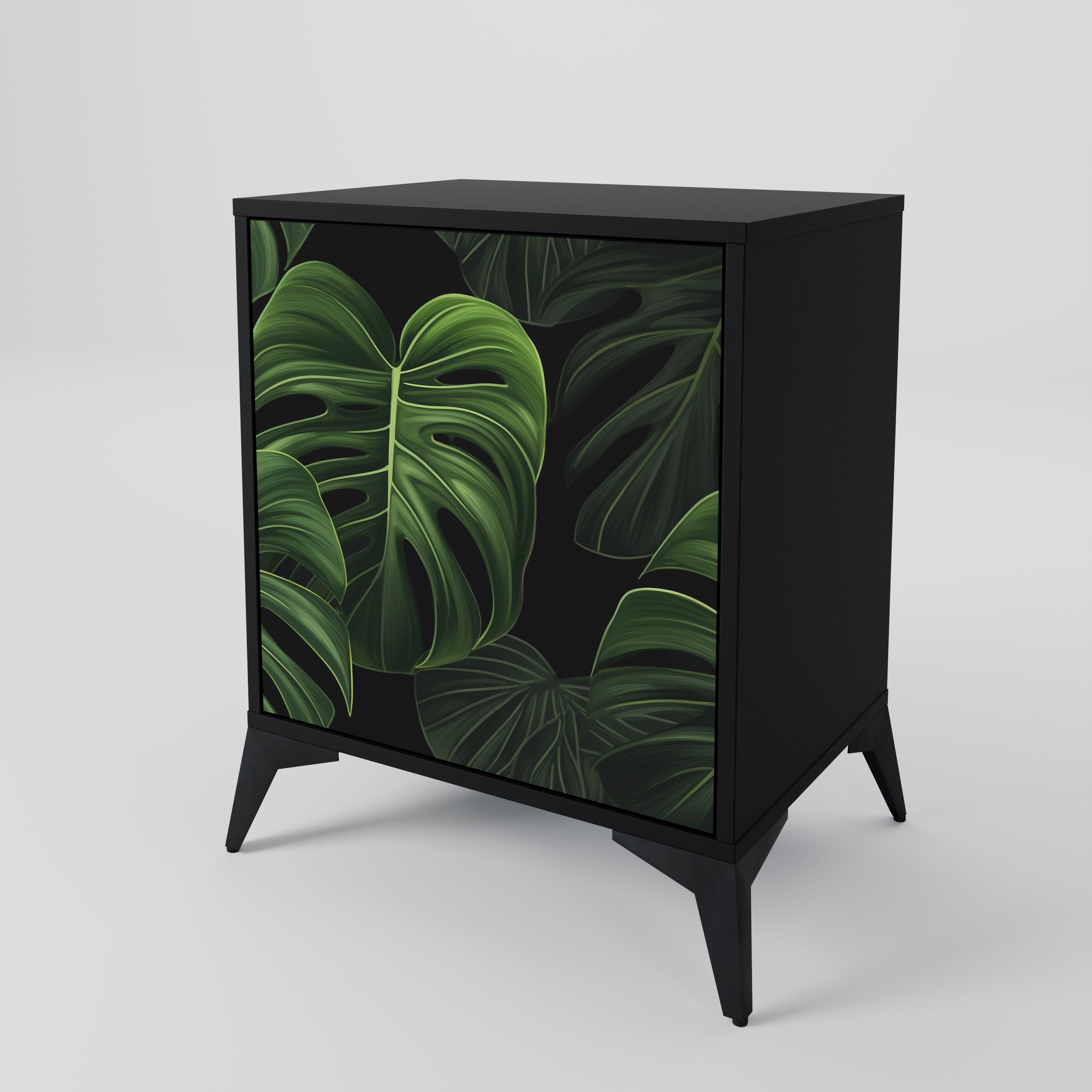 INFINITE MONSTERA Sideboard mit 1 Tür in Schwarz