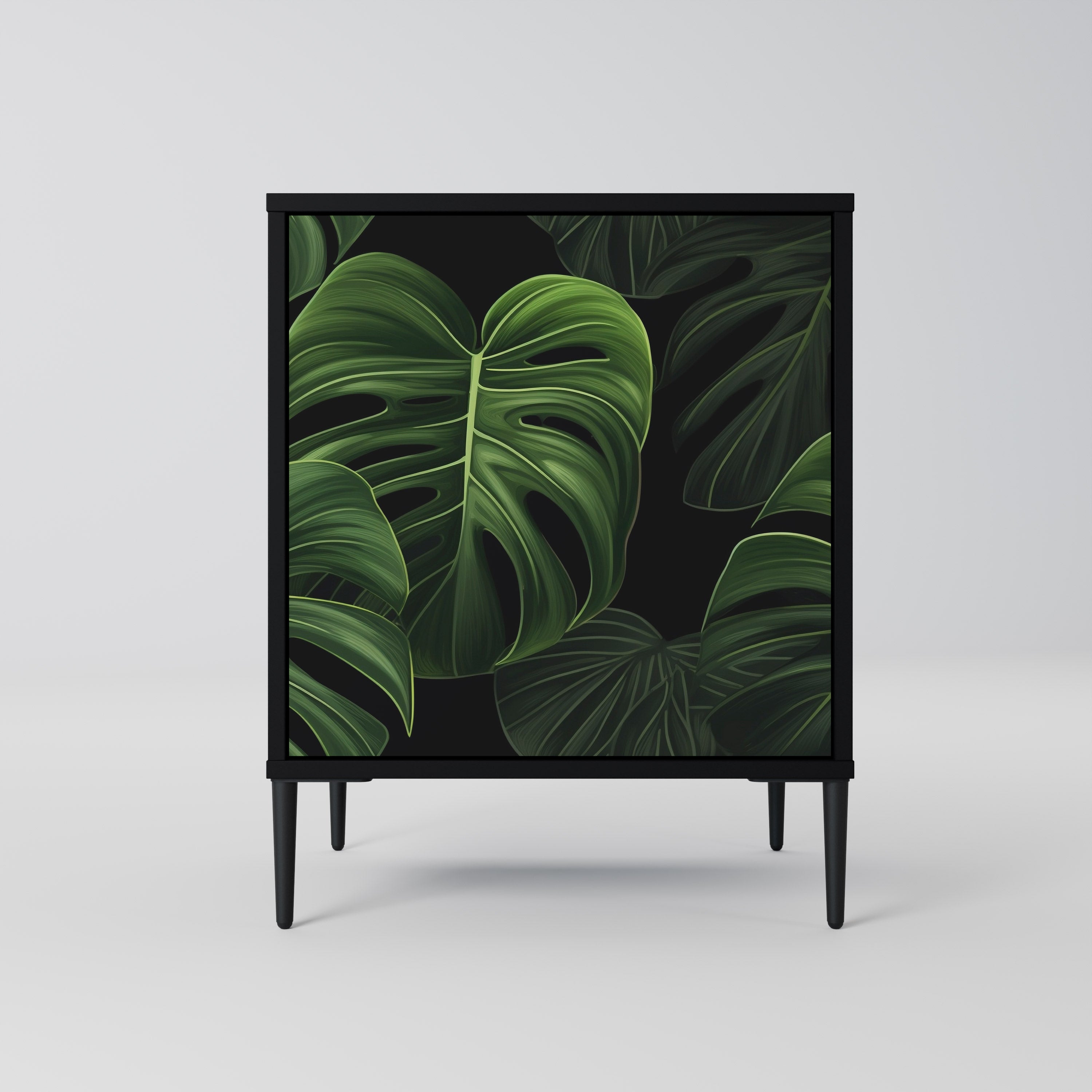 INFINITE MONSTERA Sideboard mit 1 Tür in Schwarz