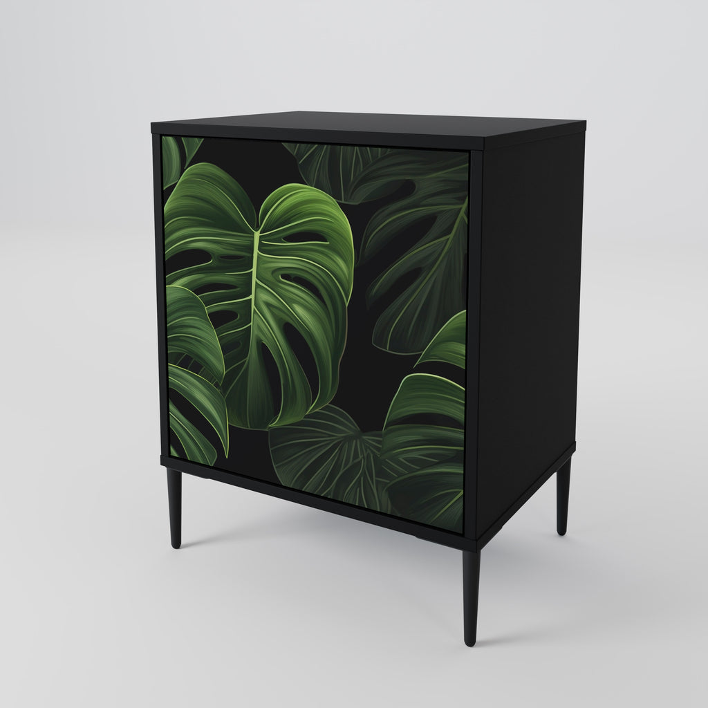 INFINITE MONSTERA Sideboard mit 1 Tür in Schwarz