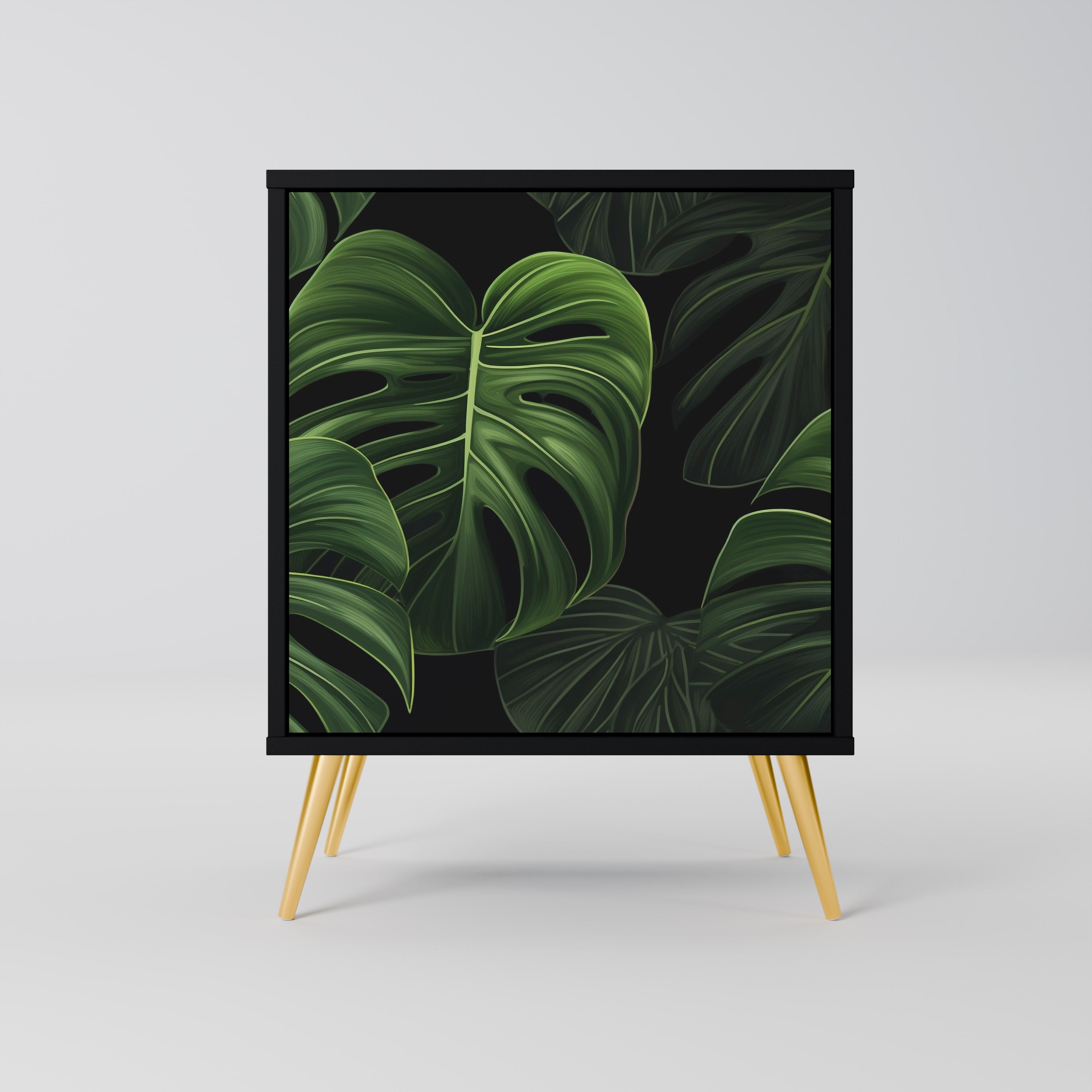 INFINITE MONSTERA Sideboard mit 1 Tür in Schwarz
