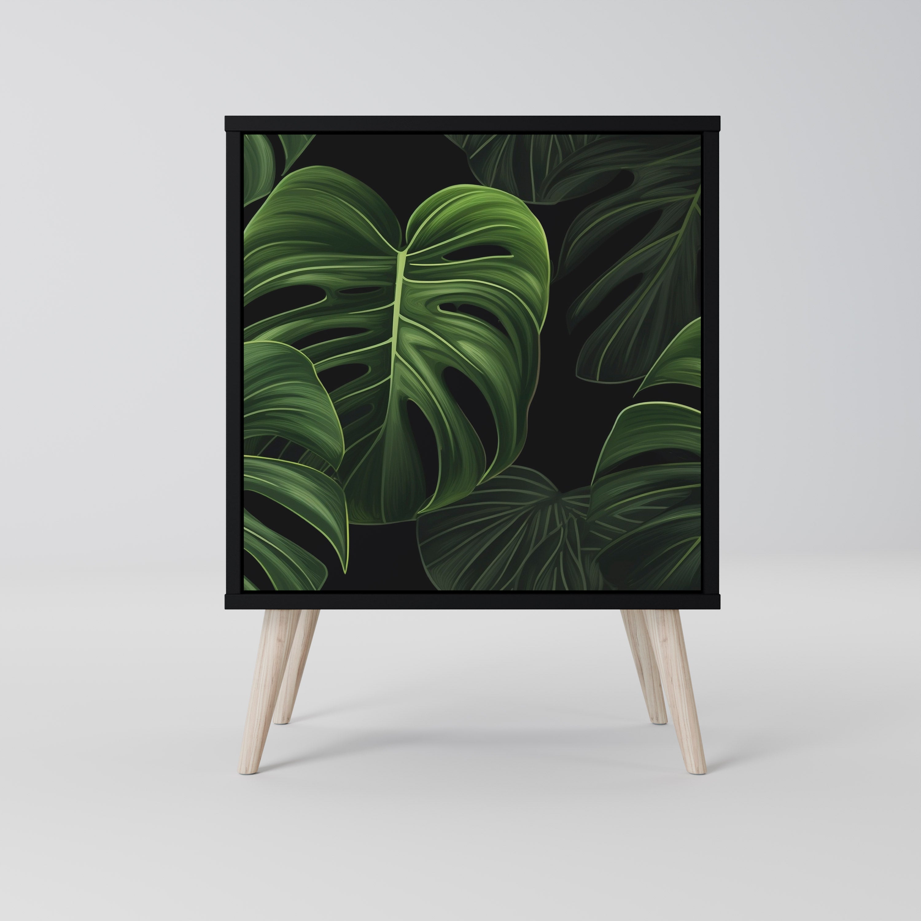 INFINITE MONSTERA Sideboard mit 1 Tür in Schwarz
