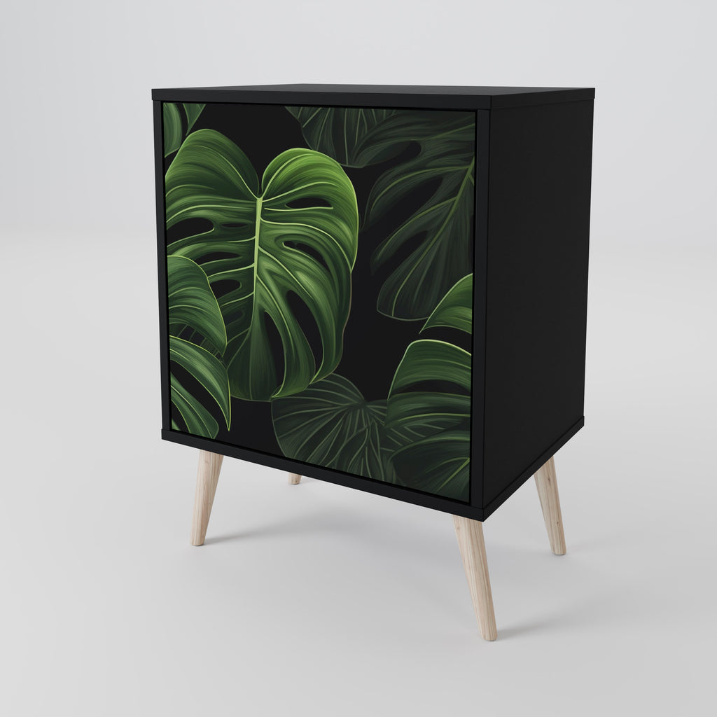 INFINITE MONSTERA Sideboard mit 1 Tür in Schwarz