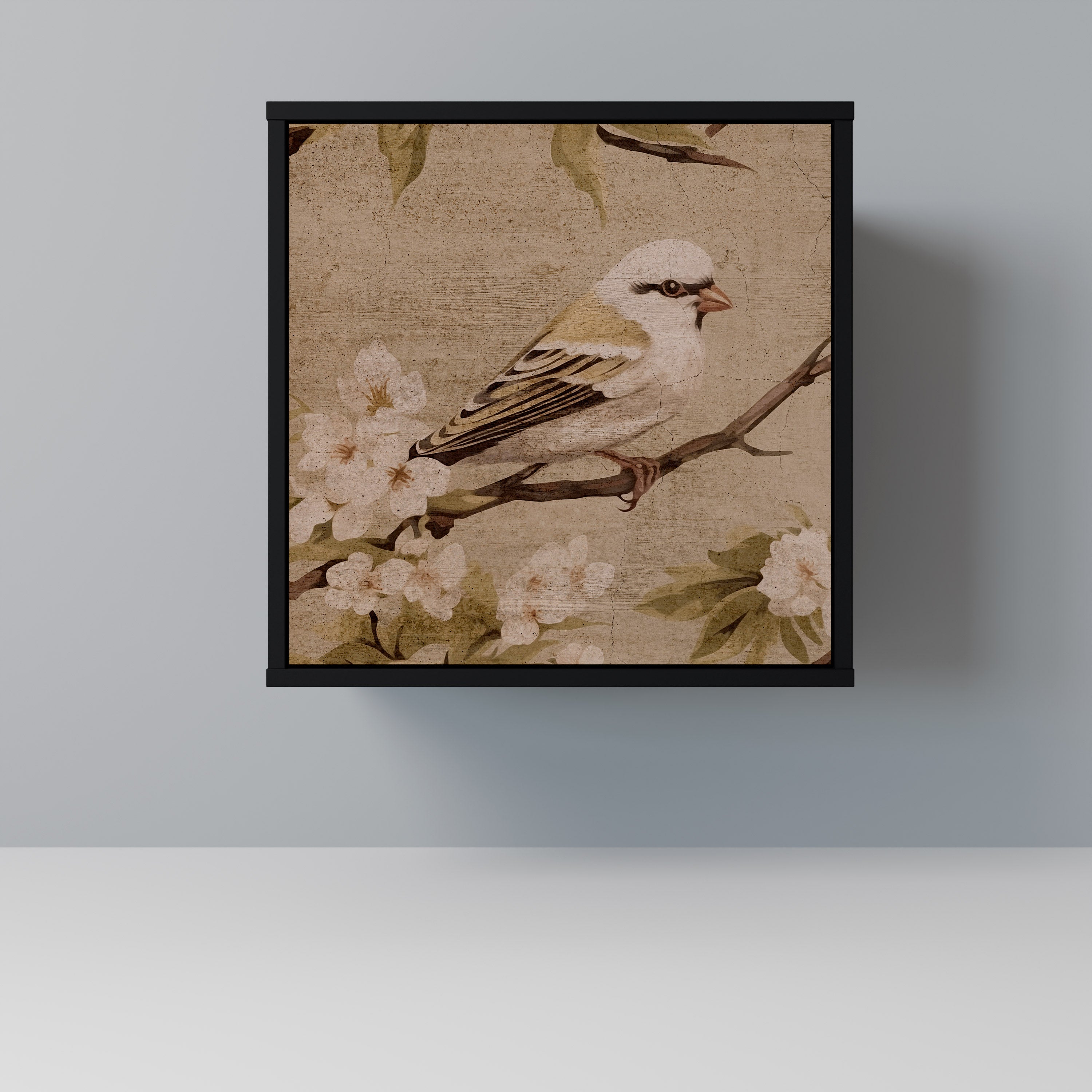 PETAL DISTINGUISH Sideboard mit 1 Tür in Schwarz