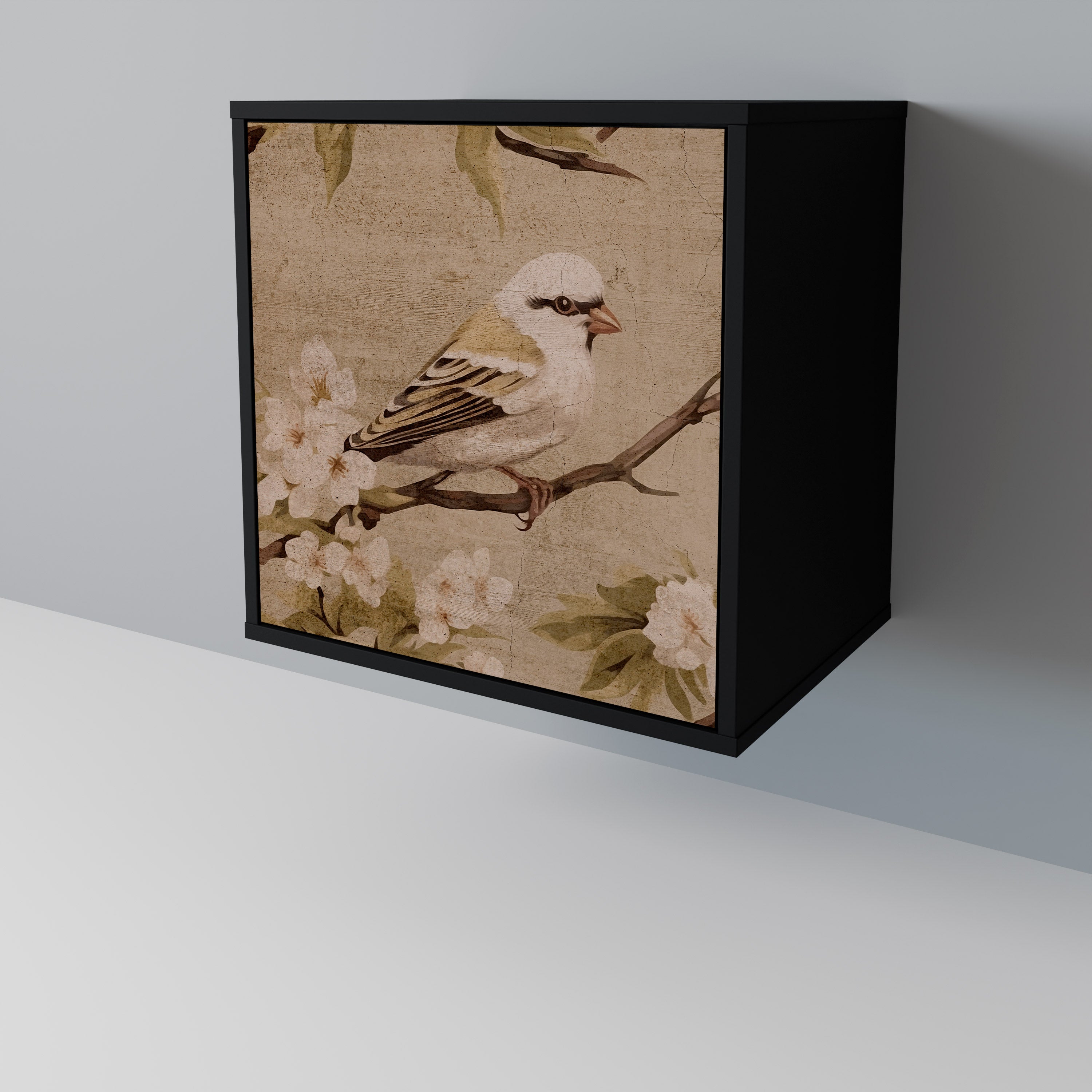 PETAL DISTINGUISH Sideboard mit 1 Tür in Schwarz