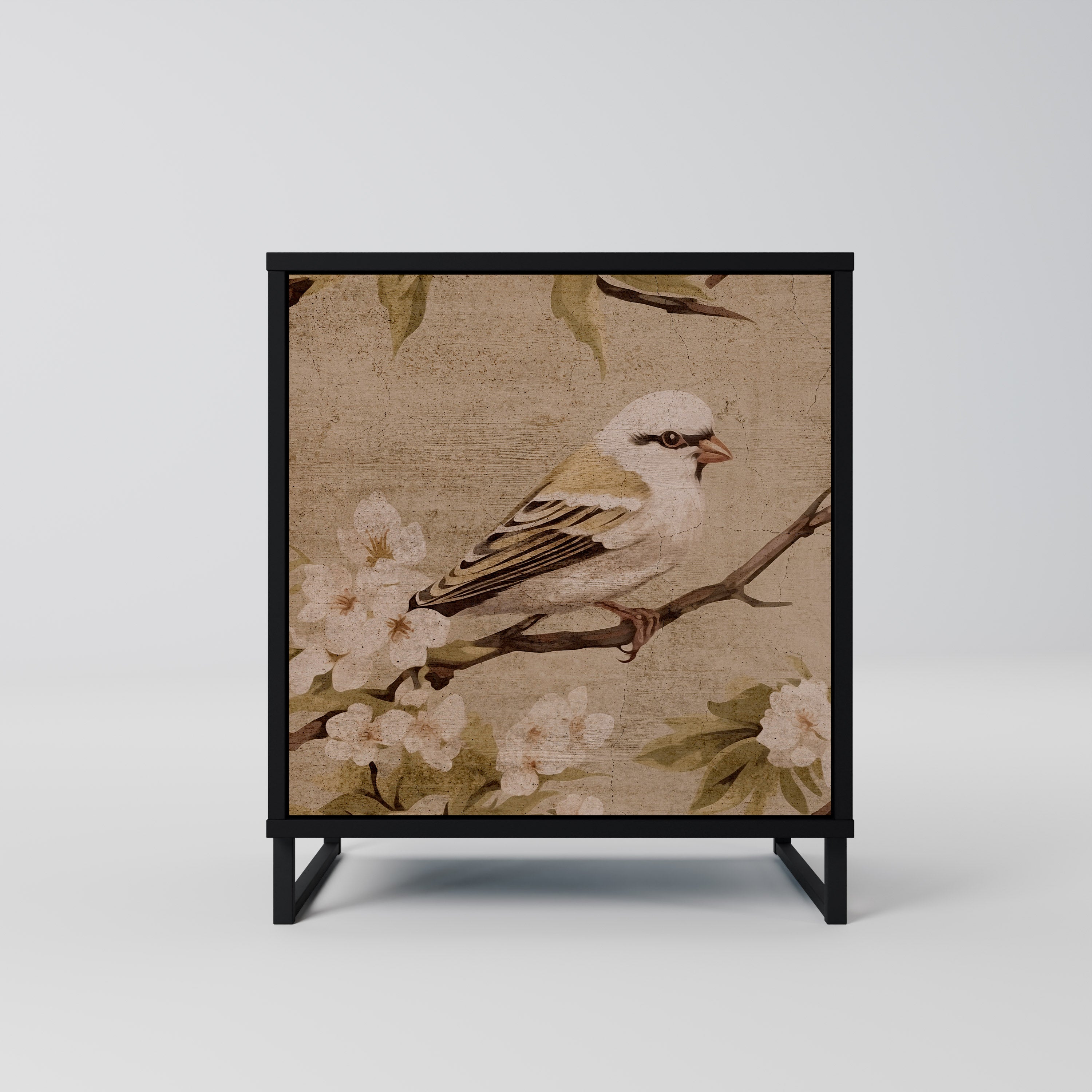 PETAL DISTINGUISH Sideboard mit 1 Tür in Schwarz