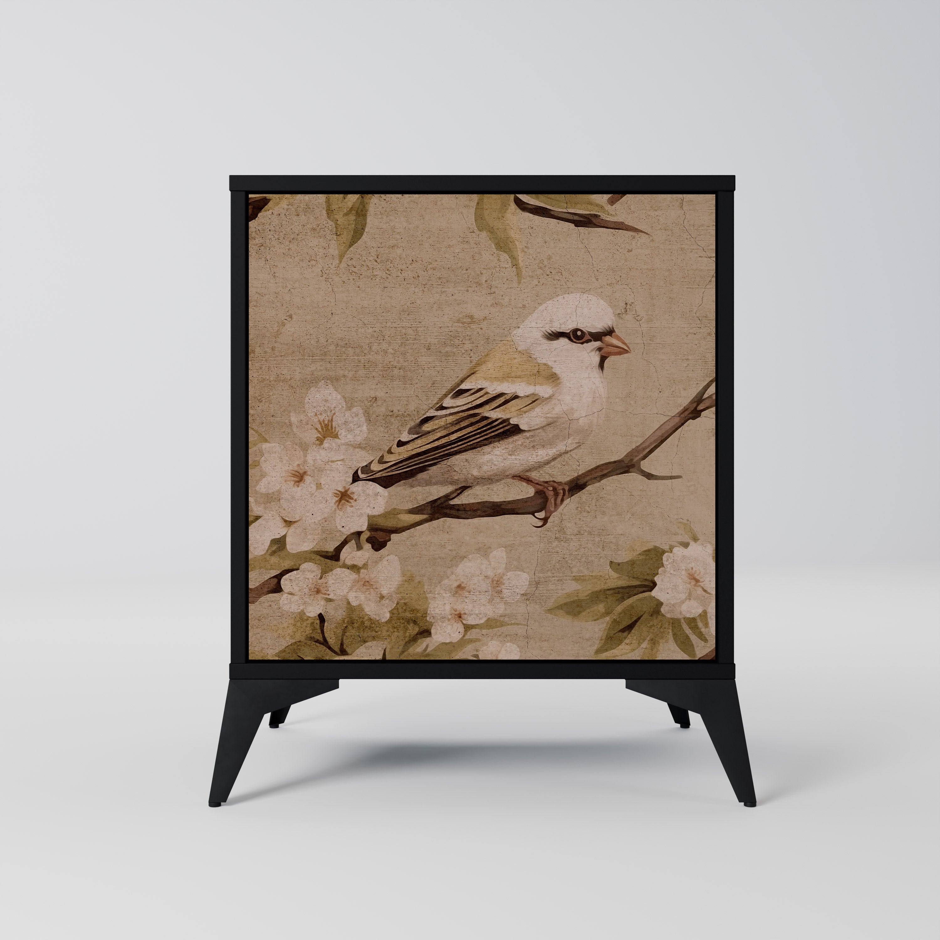 PETAL DISTINGUISH Sideboard mit 1 Tür in Schwarz