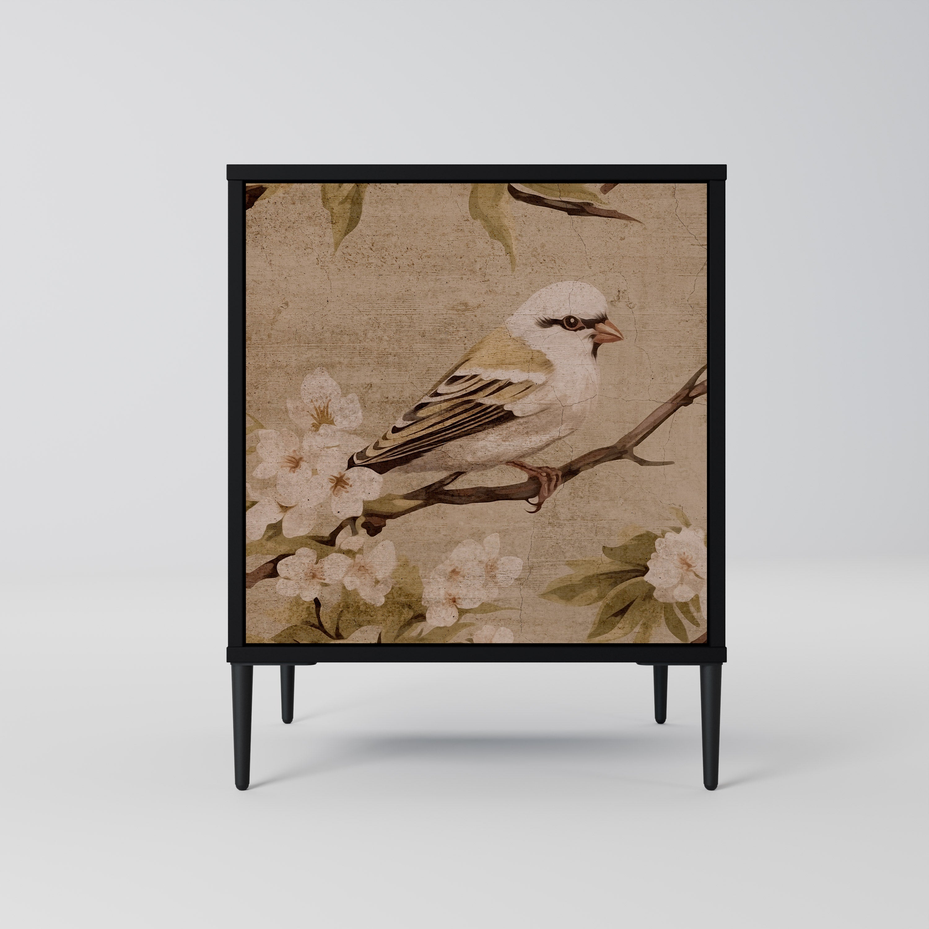 PETAL DISTINGUISH Sideboard mit 1 Tür in Schwarz