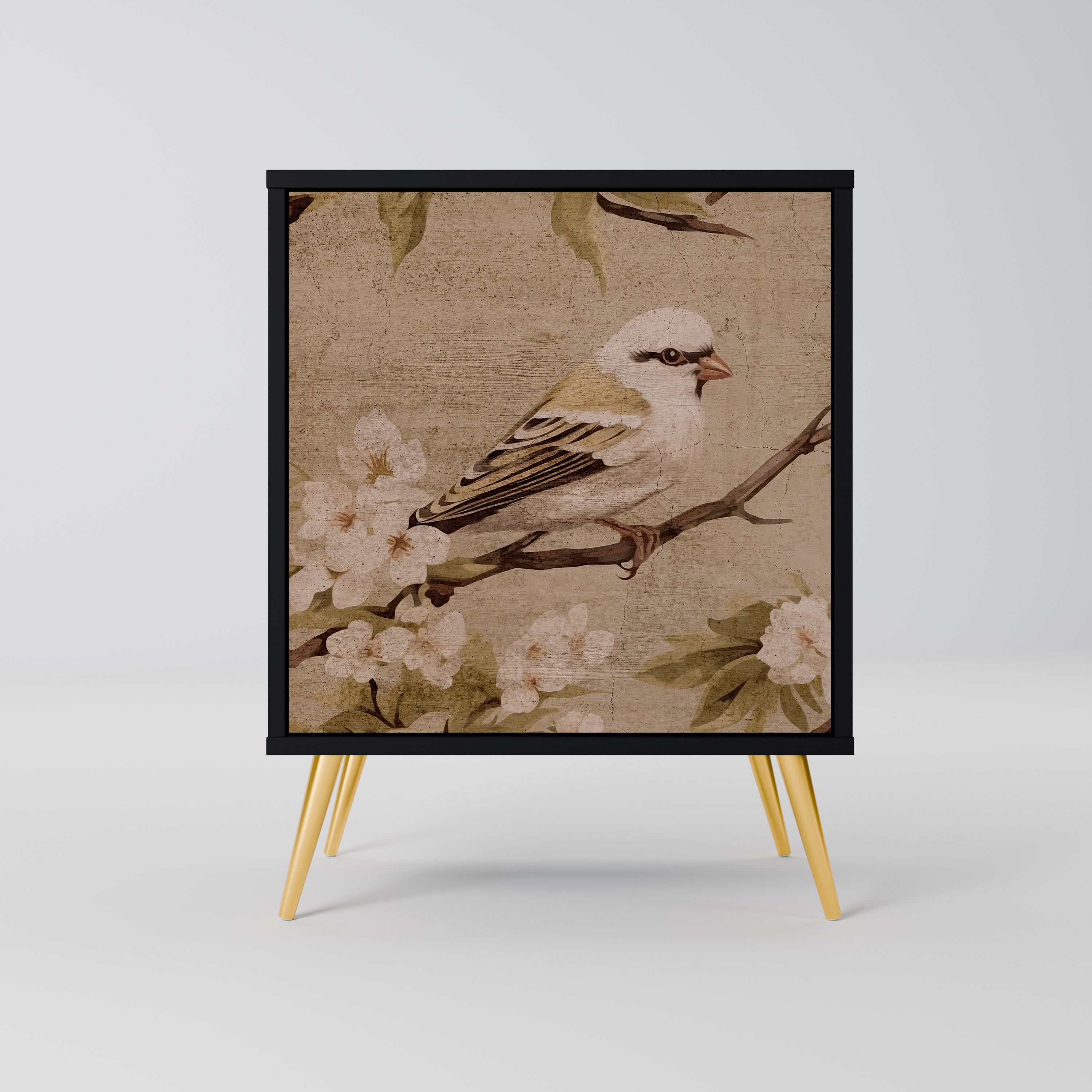 PETAL DISTINGUISH Sideboard mit 1 Tür in Schwarz