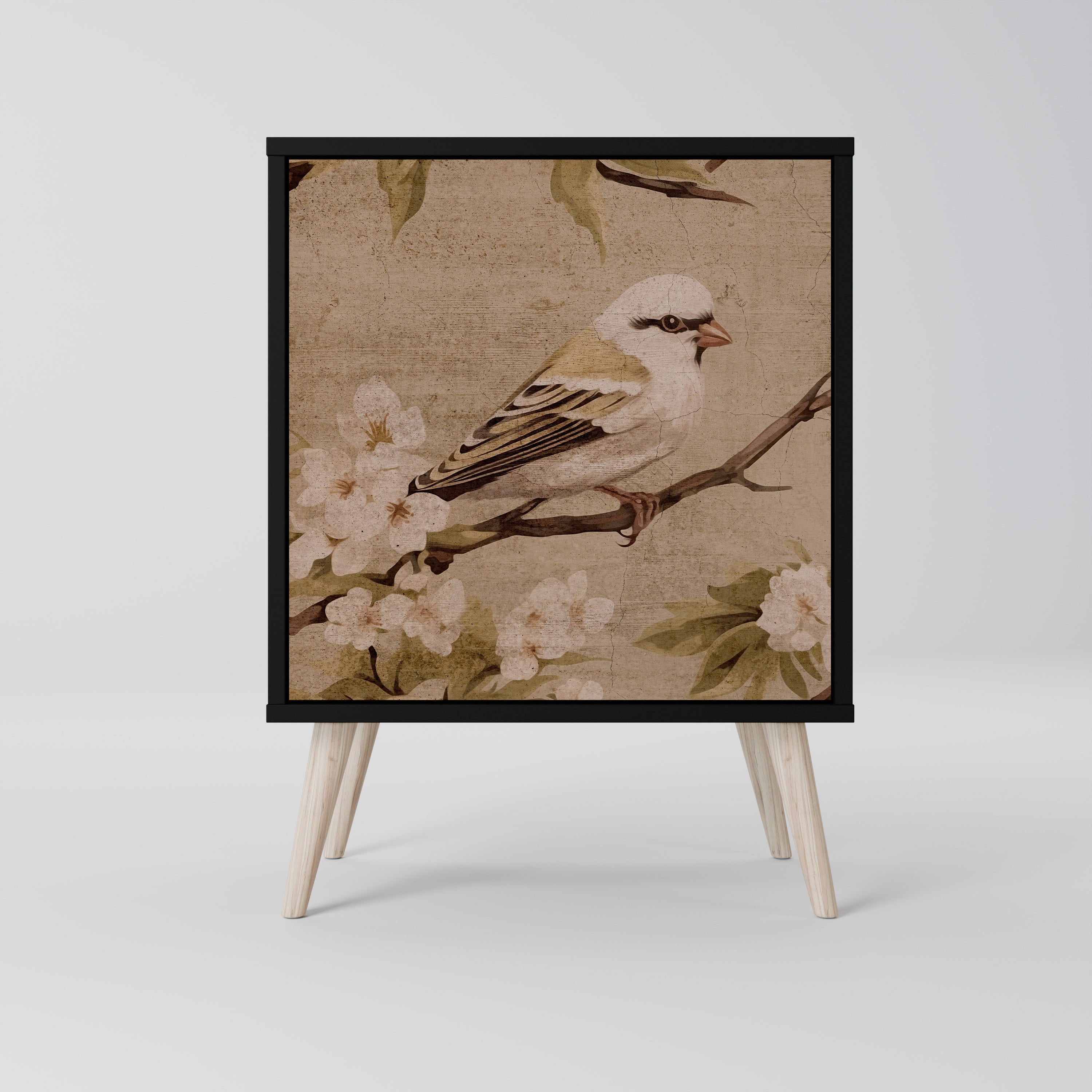 PETAL DISTINGUISH Sideboard mit 1 Tür in Schwarz