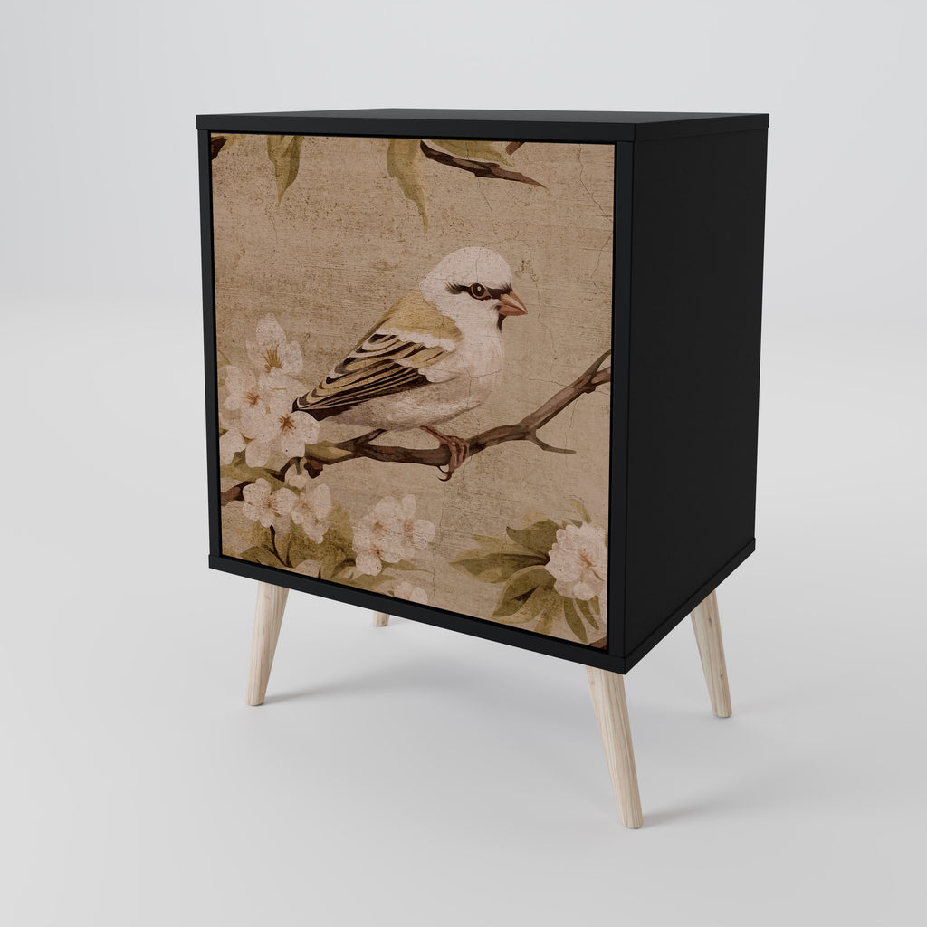 PETAL DISTINGUISH Sideboard mit 1 Tür in Schwarz