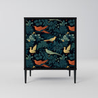 FOWL ORNAMENT Sideboard mit 1 Tür in Schwarz