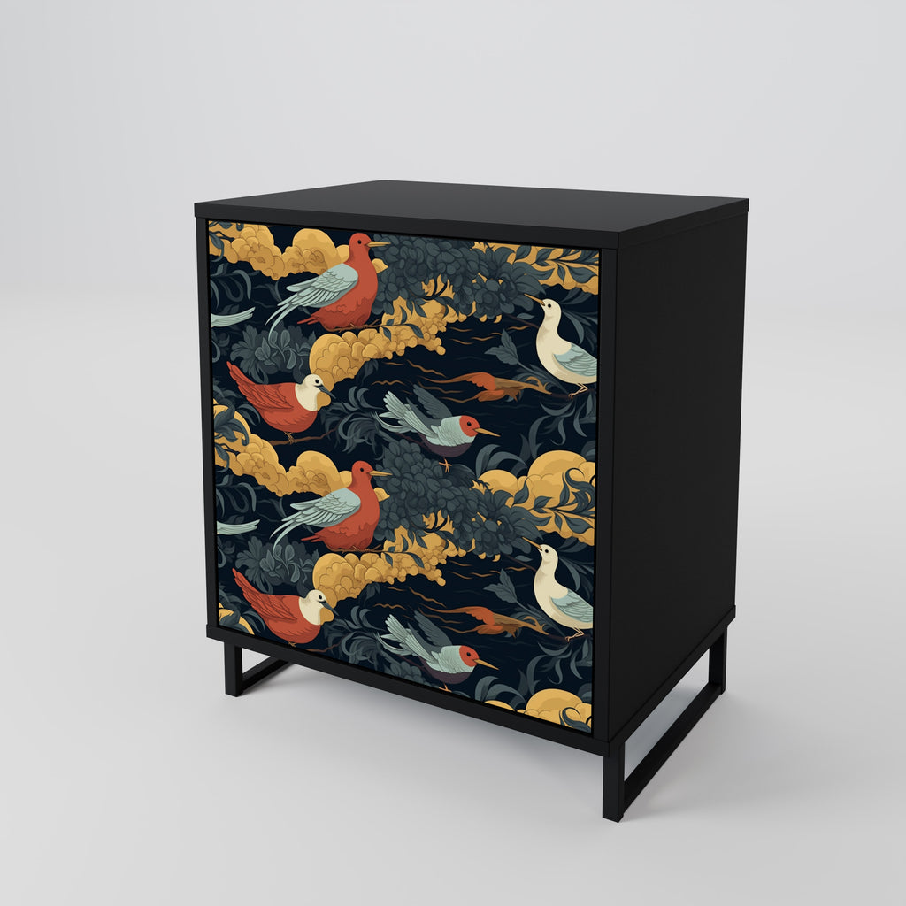 FOWLY DAZE Sideboard mit 1 Tür in Schwarz