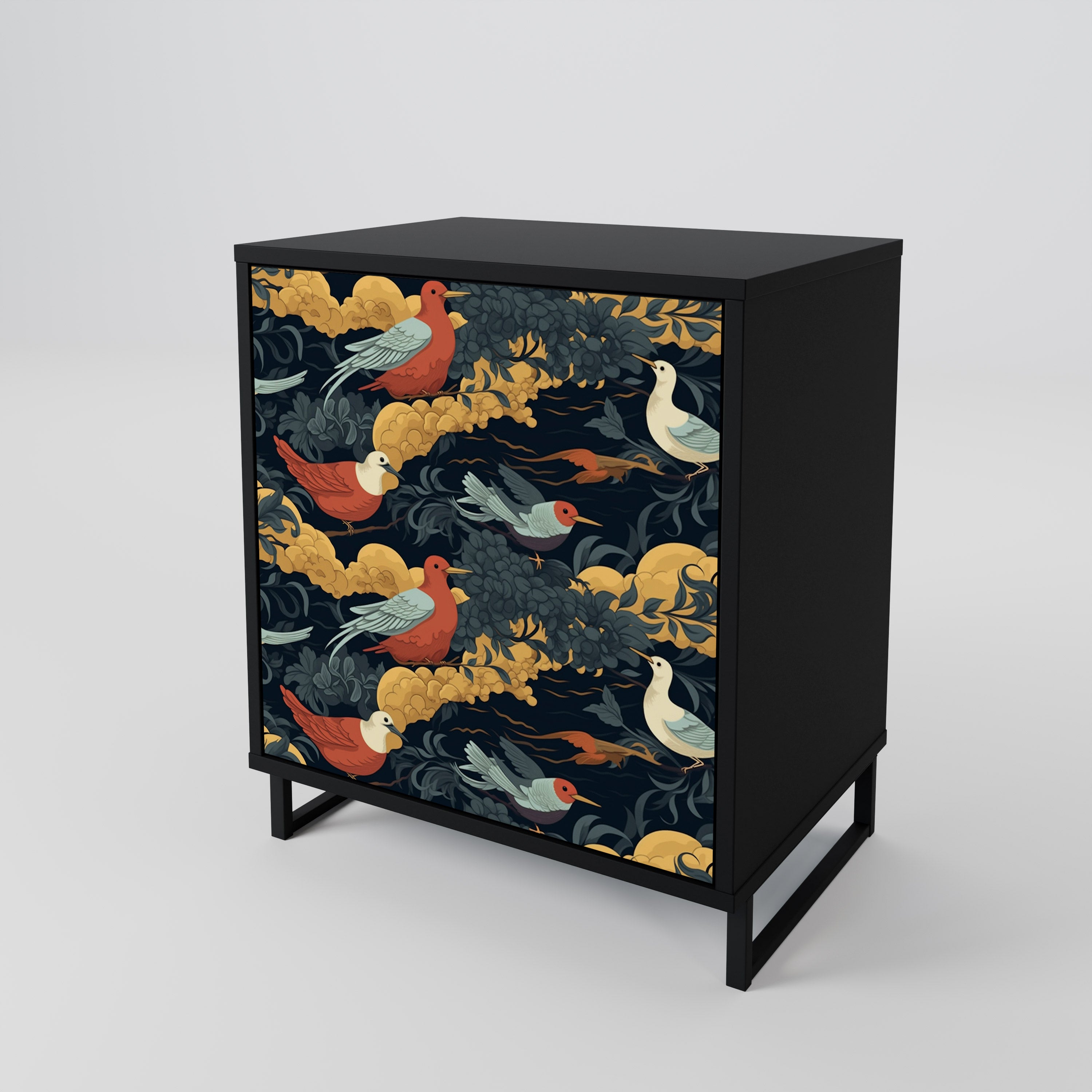 FOWLY DAZE Sideboard mit 1 Tür in Schwarz