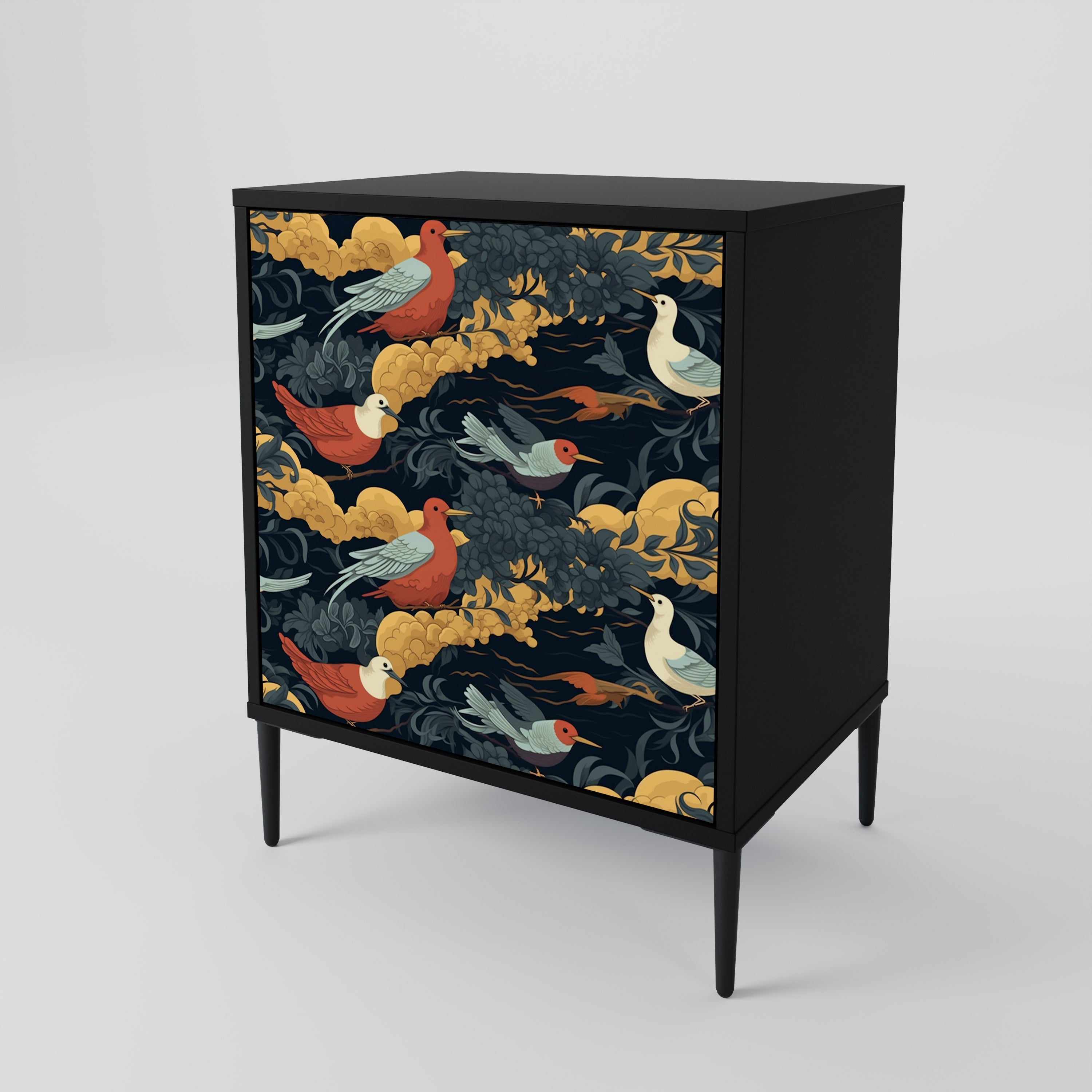 FOWLY DAZE Sideboard mit 1 Tür in Schwarz
