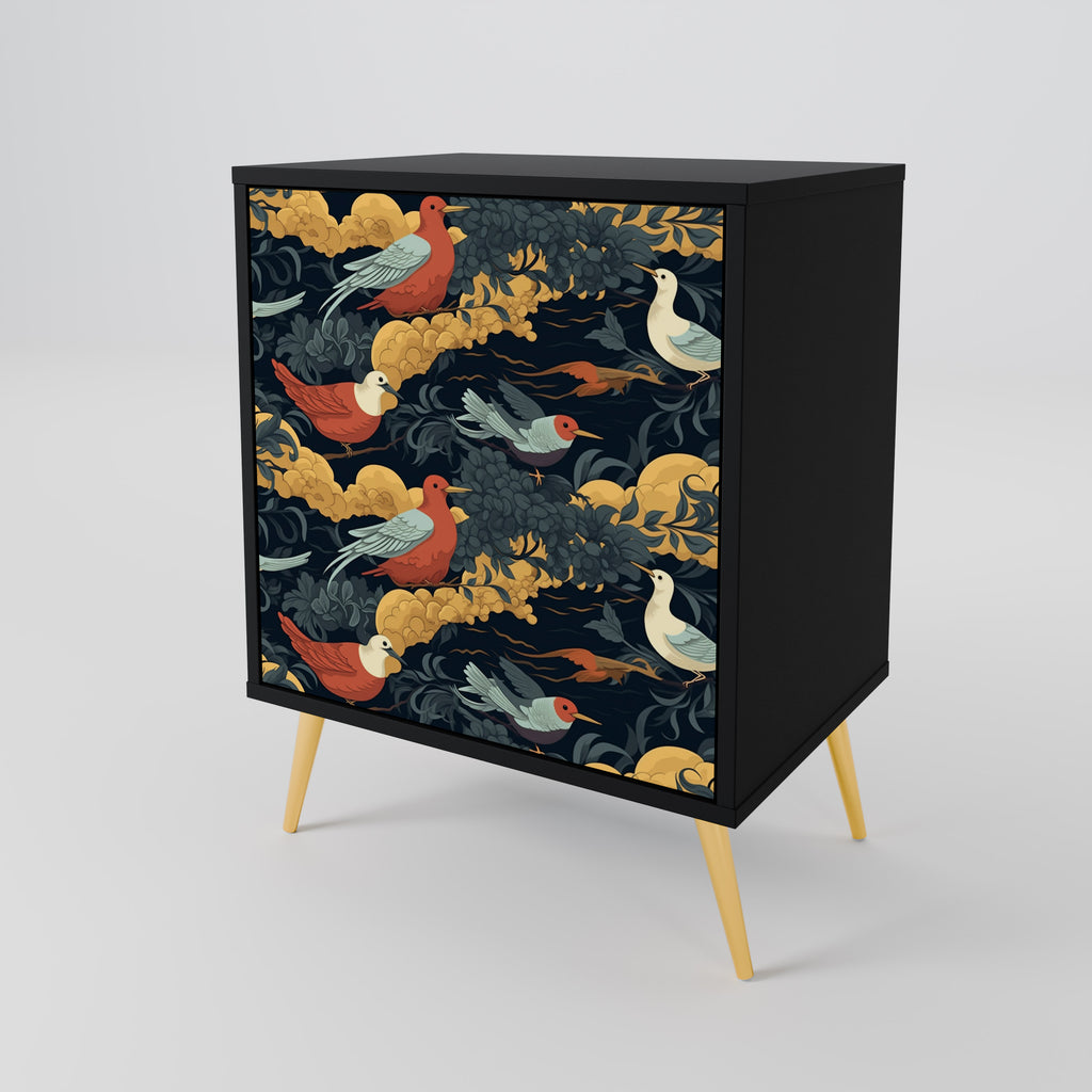 FOWLY DAZE Sideboard mit 1 Tür in Schwarz