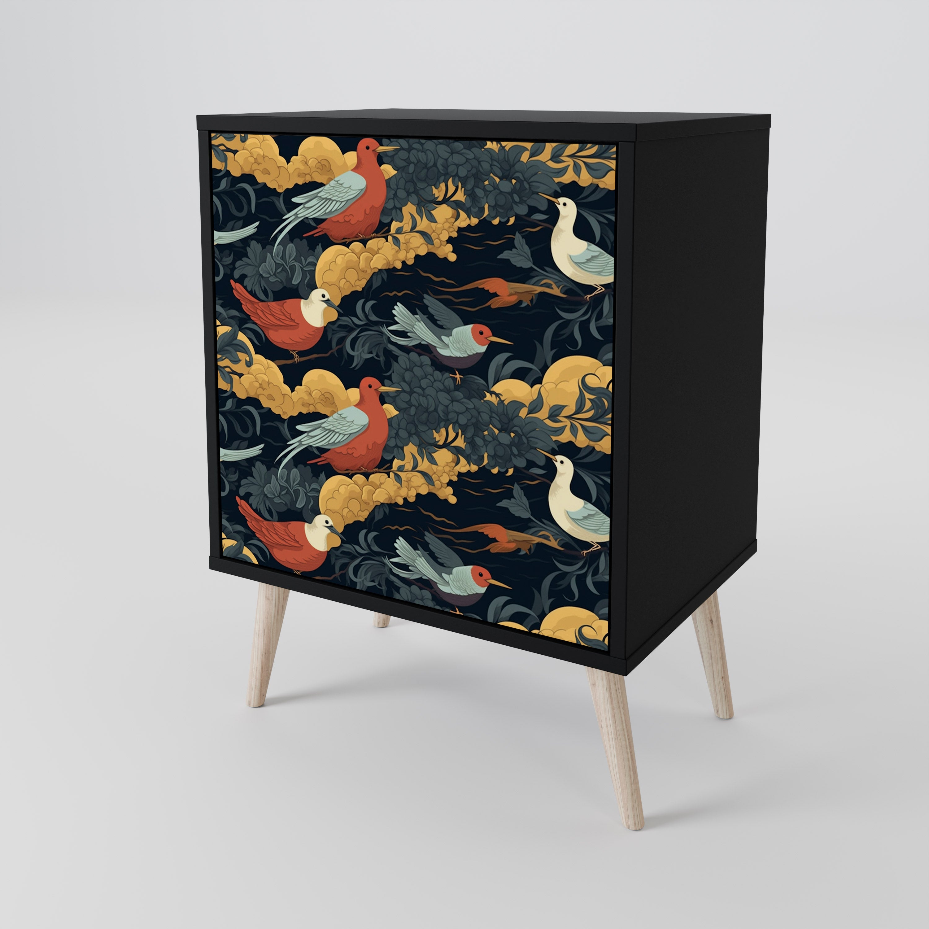 FOWLY DAZE Sideboard mit 1 Tür in Schwarz