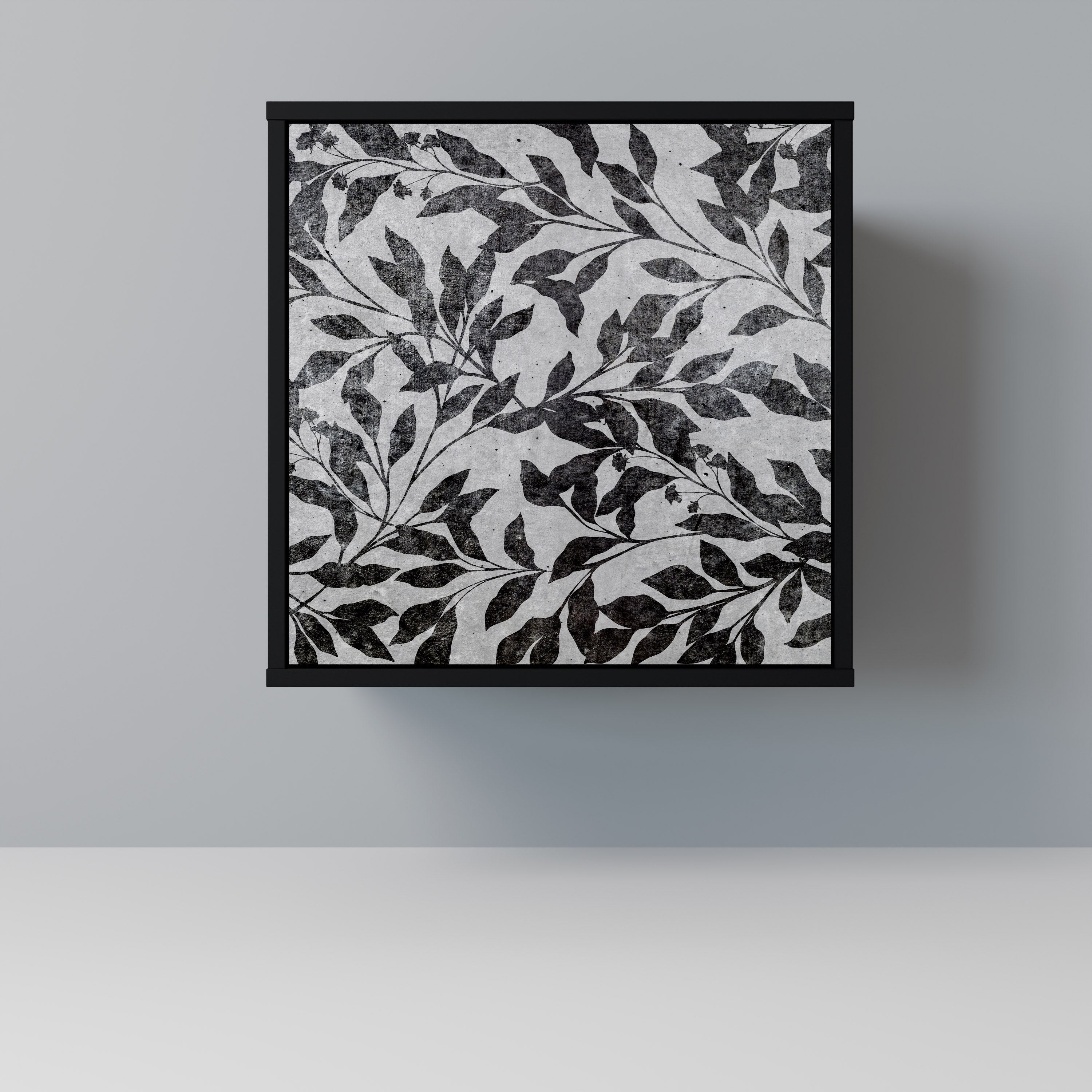 CHARCOAL SPROUT Sideboard mit 1 Tür in Schwarz