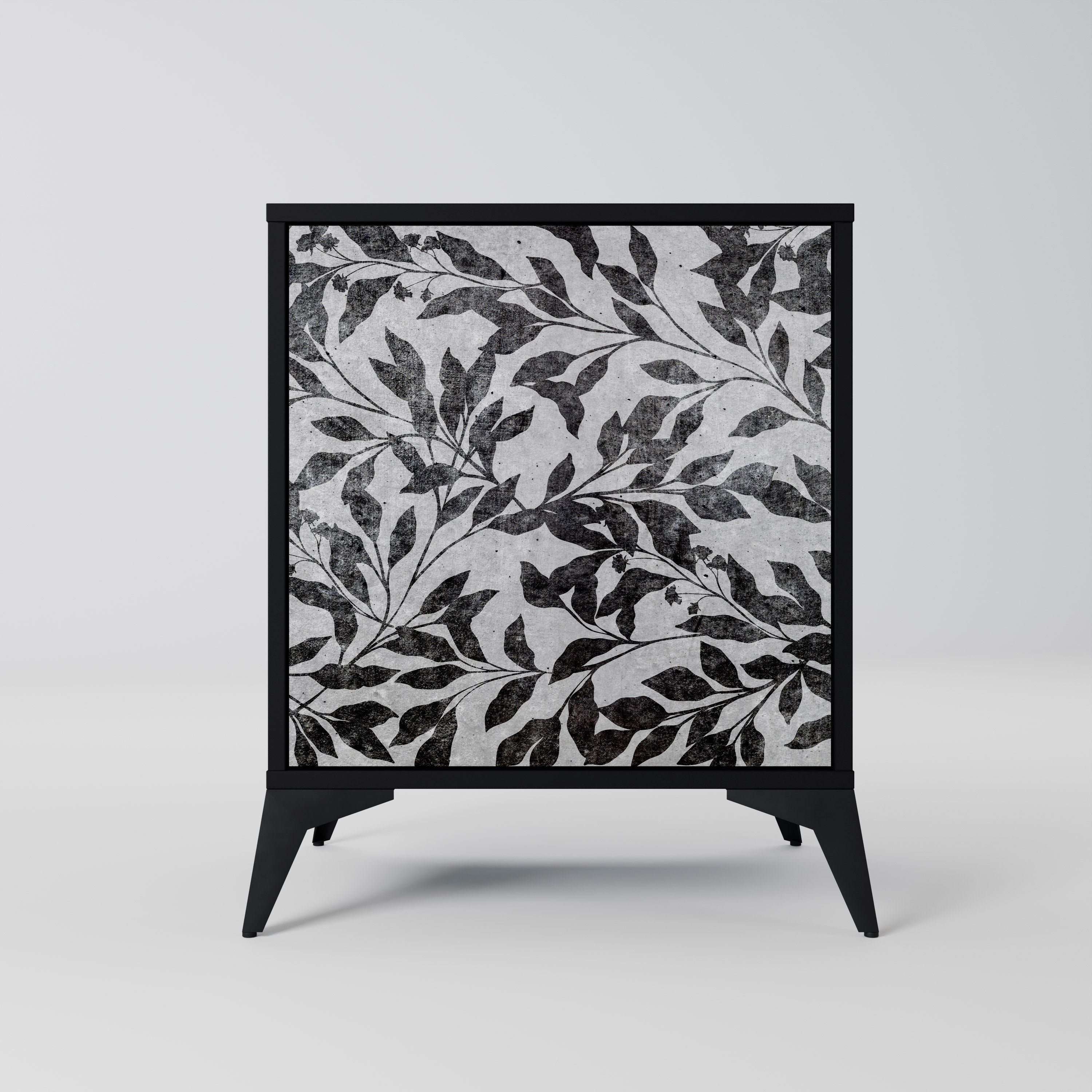 CHARCOAL SPROUT Sideboard mit 1 Tür in Schwarz
