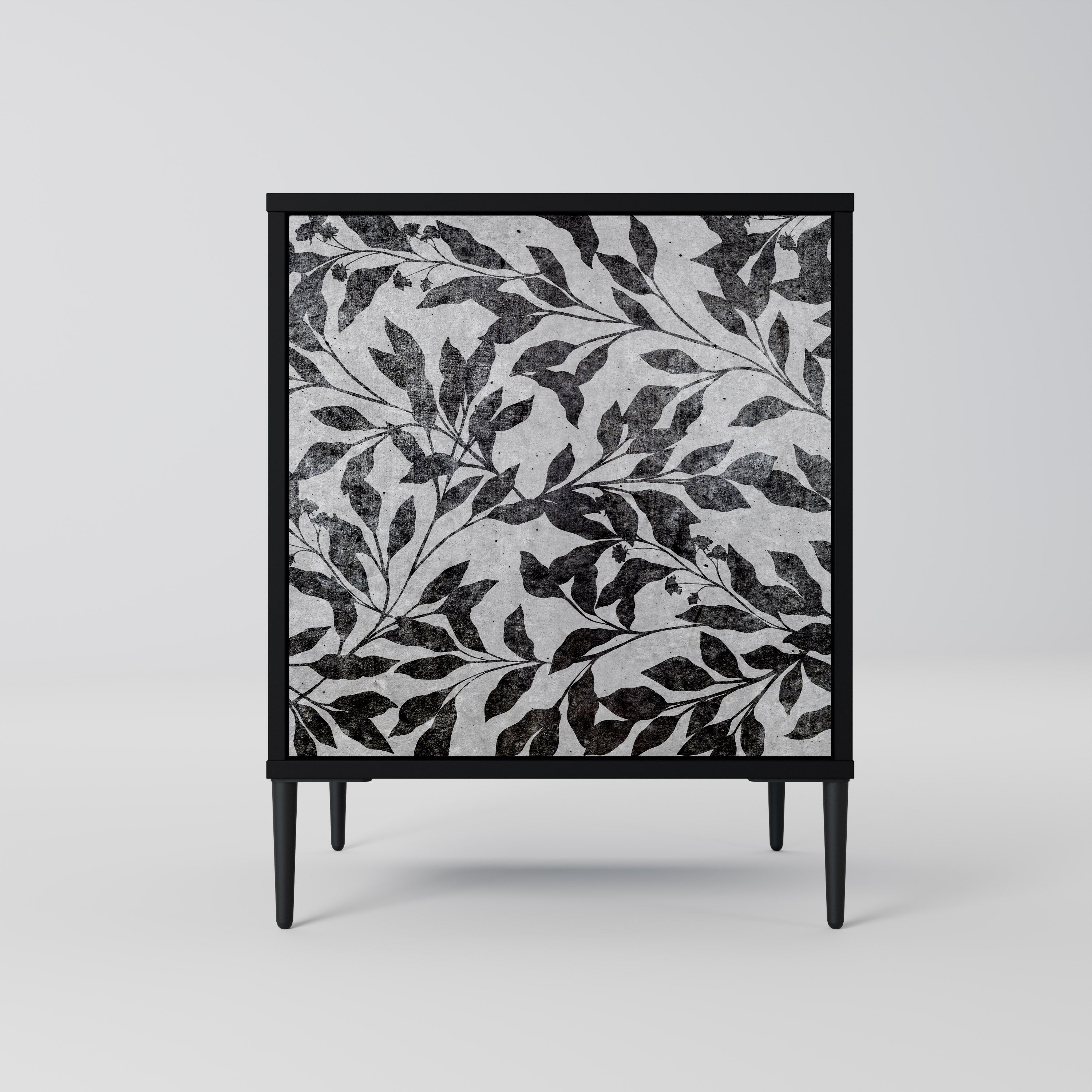 CHARCOAL SPROUT Sideboard mit 1 Tür in Schwarz