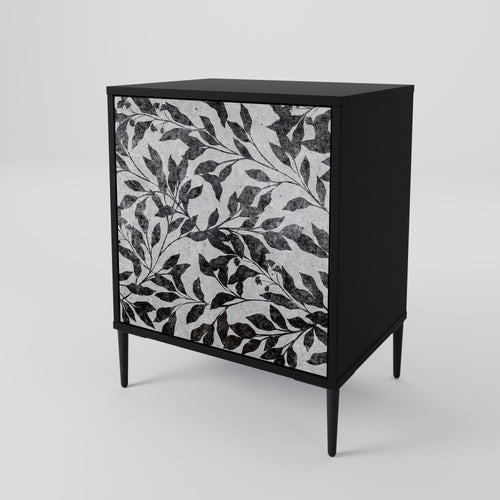 CHARCOAL SPROUT Sideboard mit 1 Tür in Schwarz