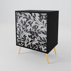 CHARCOAL SPROUT Sideboard mit 1 Tür in Schwarz