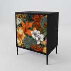 RADIANT FLORA 1-Door Sideboard in Black Finish